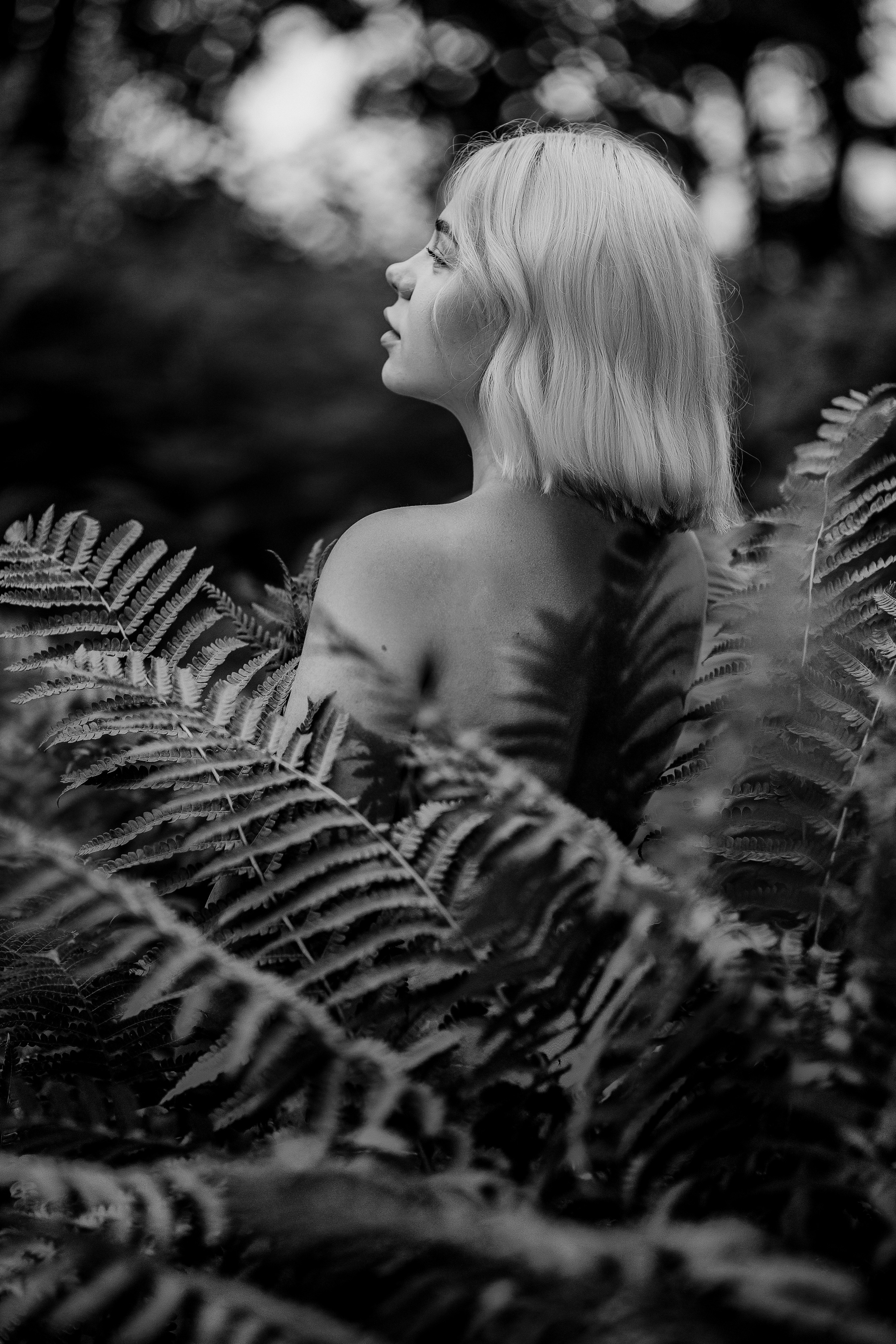 Мария, беременность в папоротнике. Фотограф женского портрета, беременности и материнства Харькова Елена