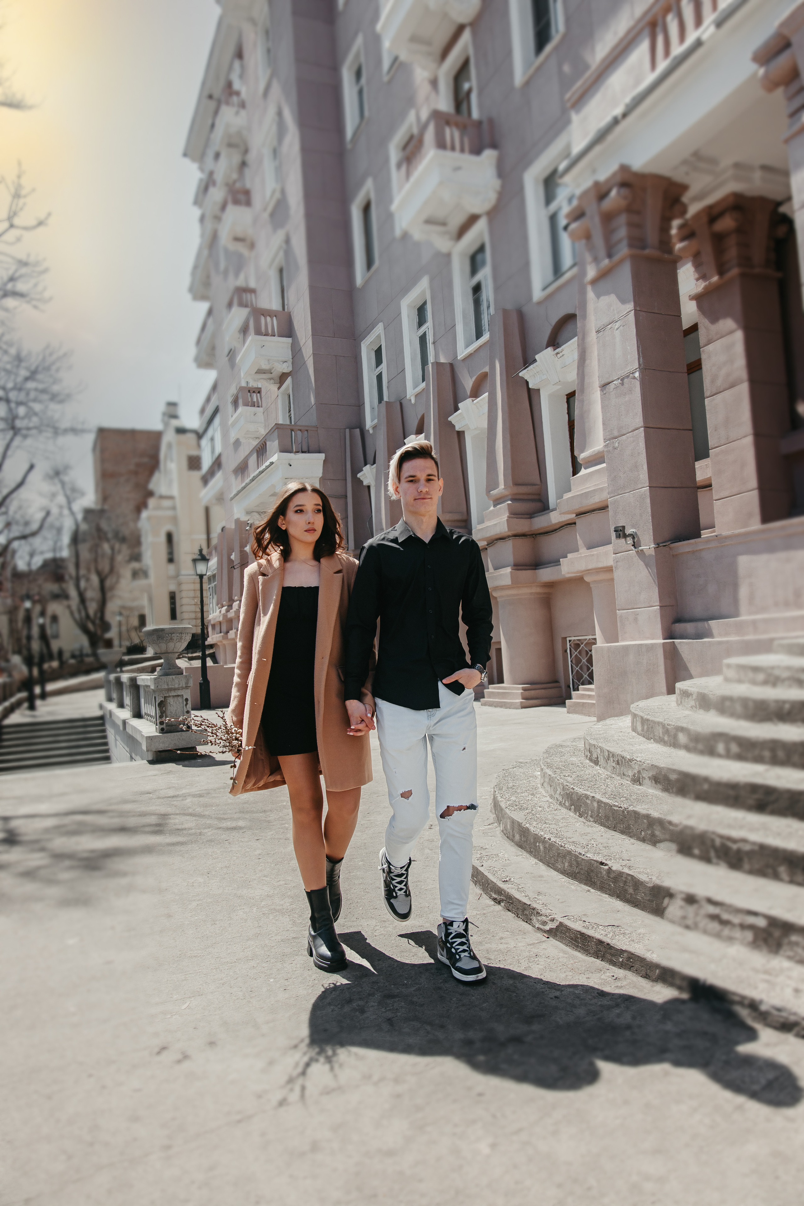 Фотопрогулка Вари и Ильи. Фотограф женского портрета, беременности и материнства Харькова Елена