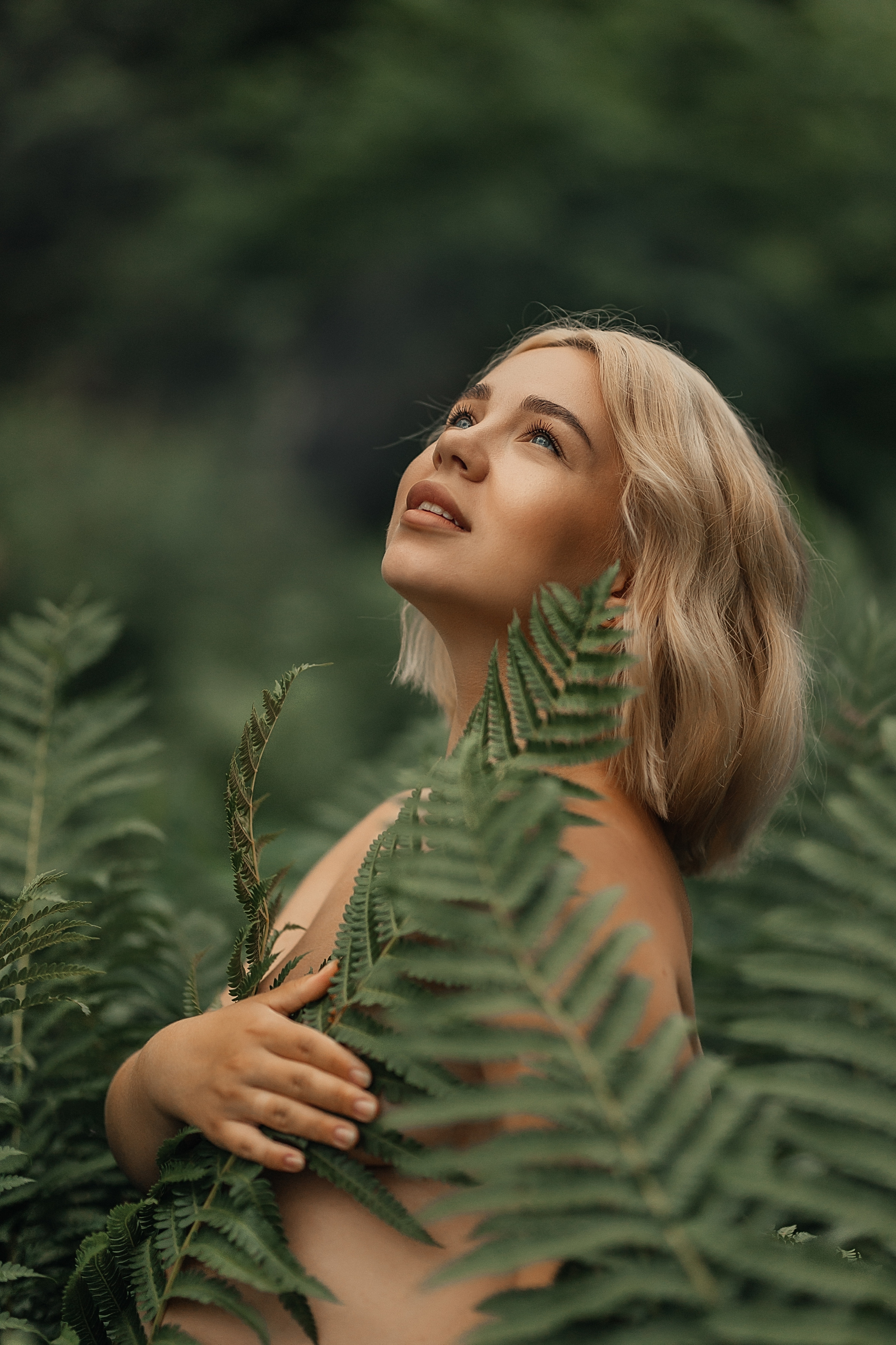 Мария, беременность в папоротнике. Фотограф женского портрета, беременности и материнства Харькова Елена