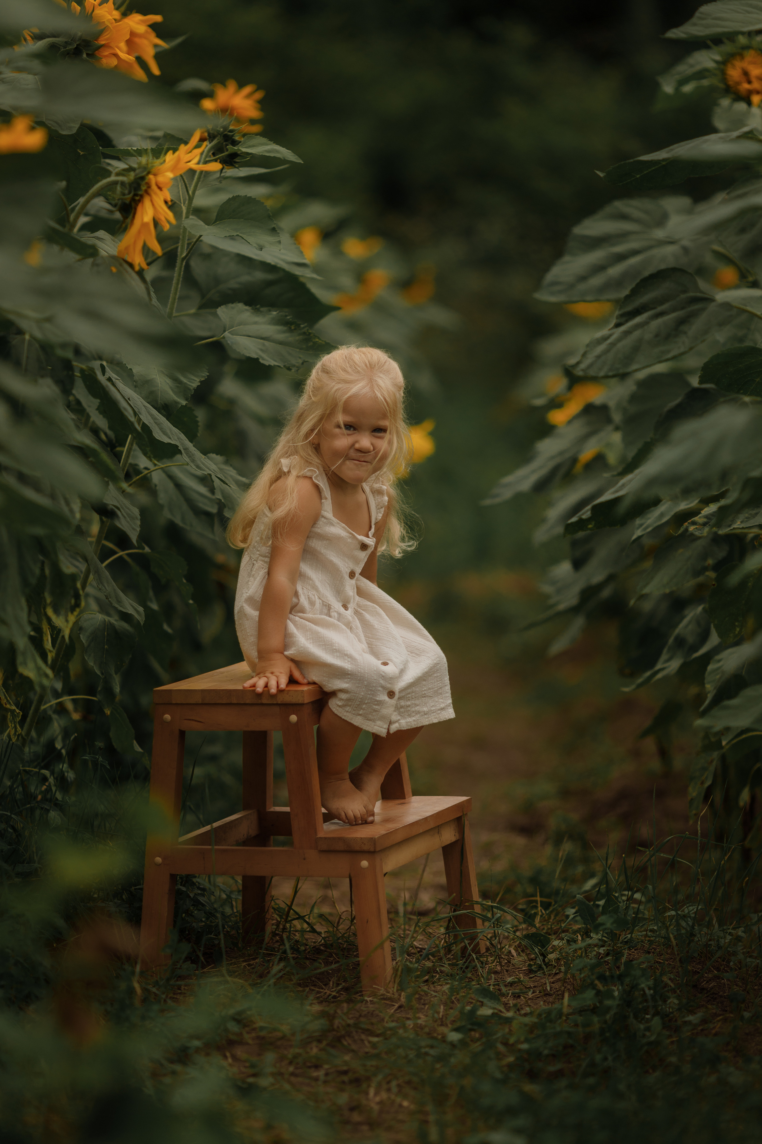 Съемка в подсолнухах. Фотограф женского портрета, беременности и материнства Харькова Елена