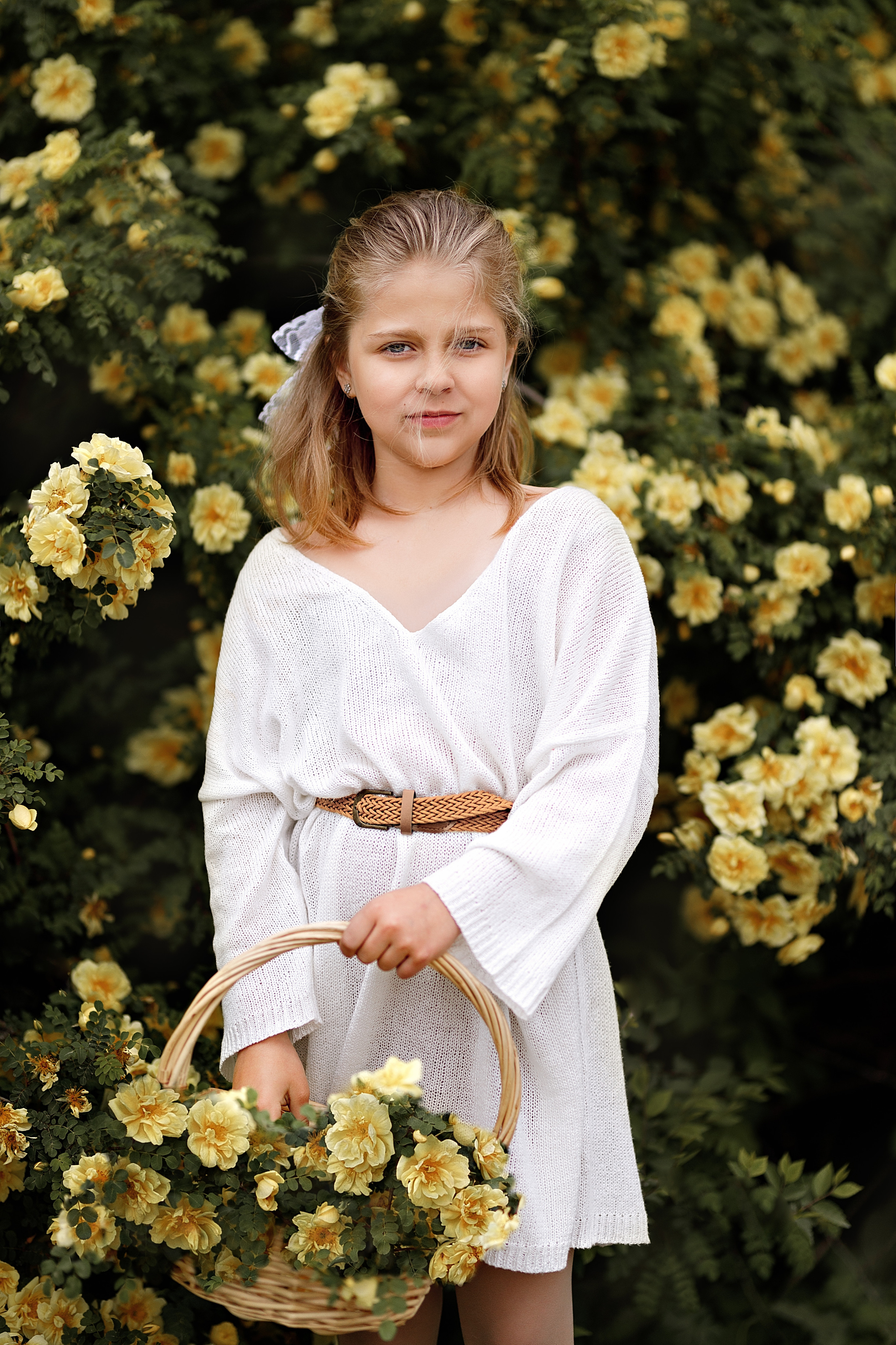 Вероника в розах. Фотограф женского портрета, беременности и материнства Харькова Елена