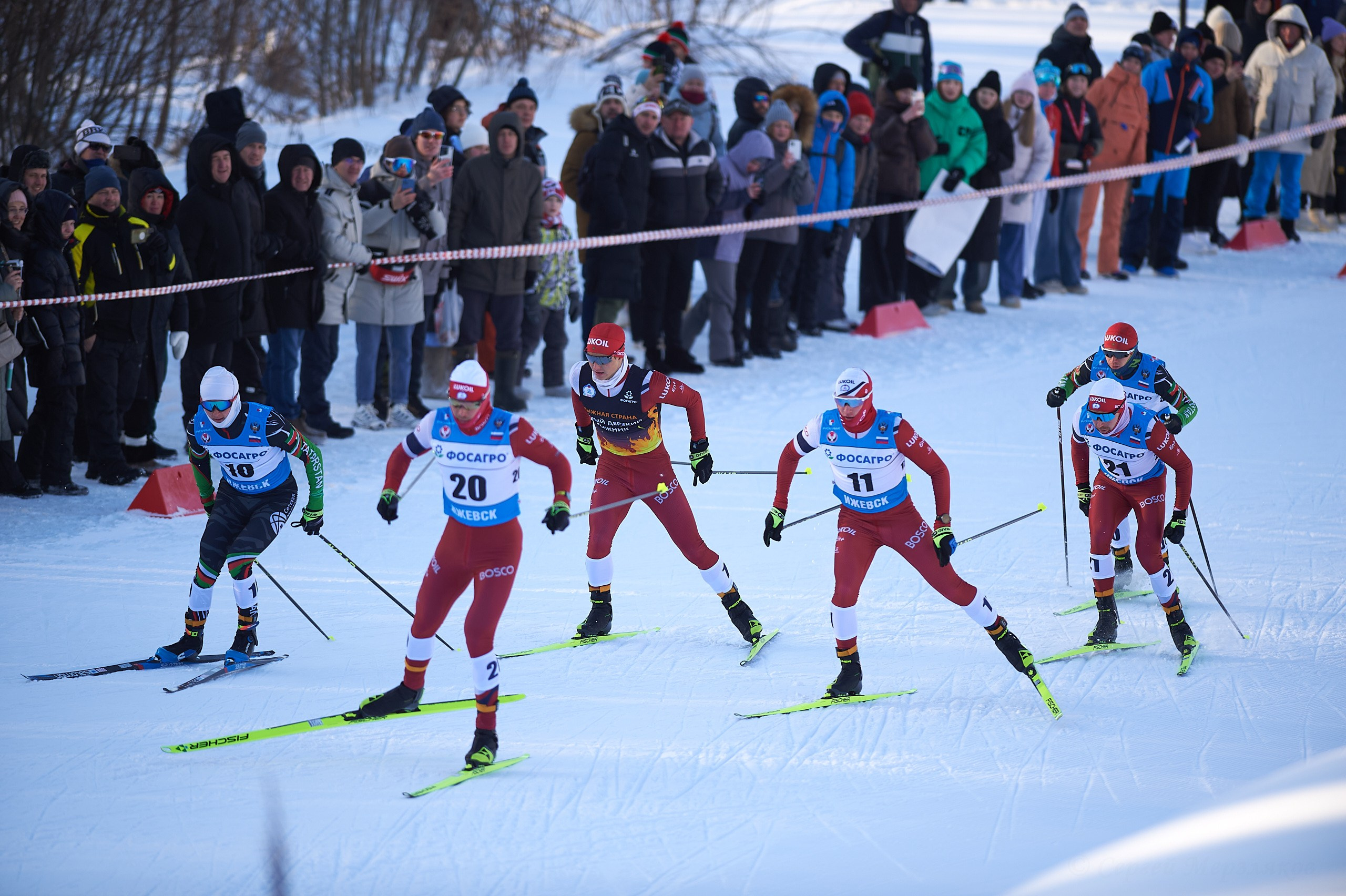 VI этап ФосАгро Кубка России по лыжным гонкам. Спринт. Ижевск 25.01.2025. Спортивный репортажный фотограф в Ижевске Сергей Мерзляков