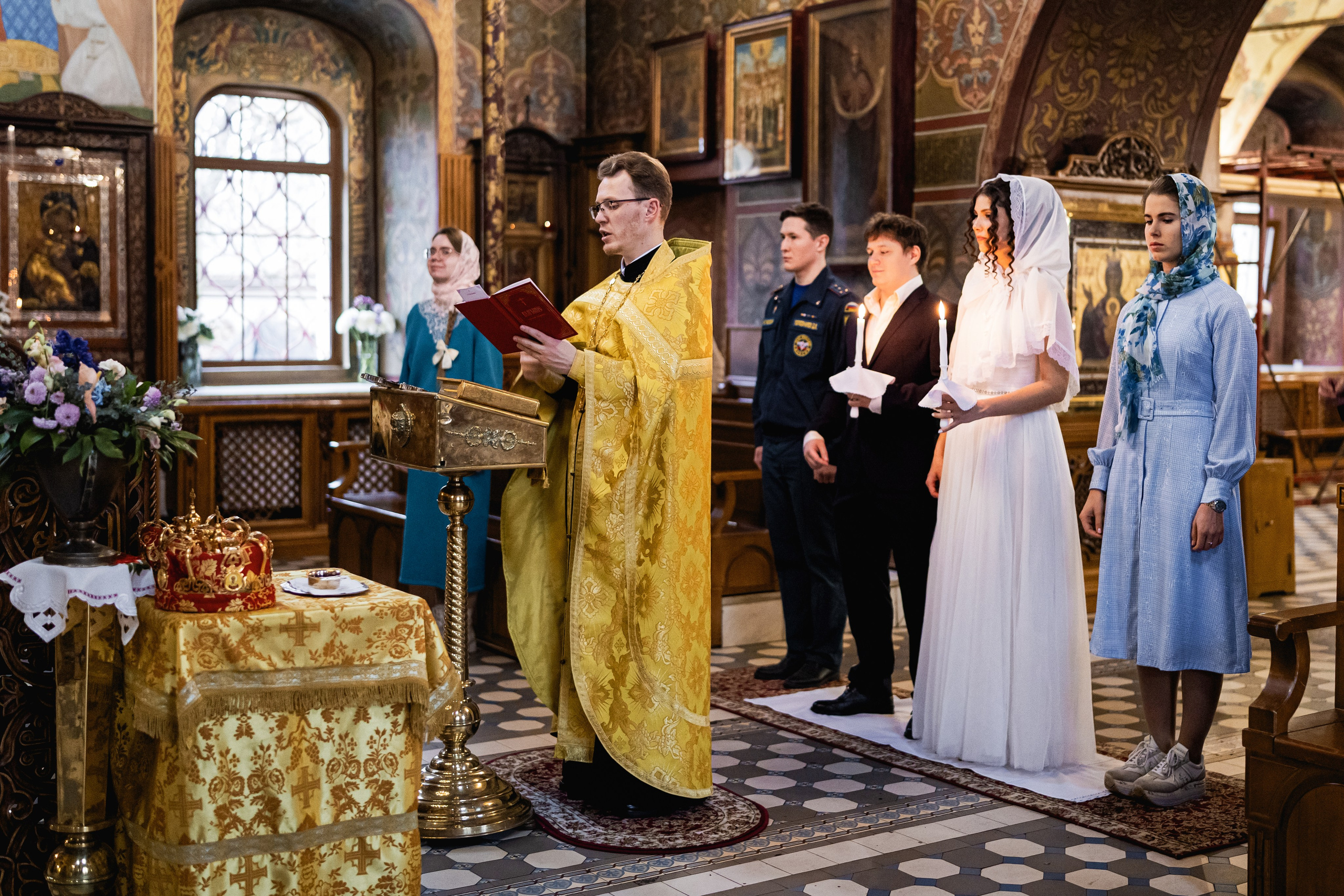 Венчание Михаила и Евы. Уникальный фотограф на крещение и венчание. Москва