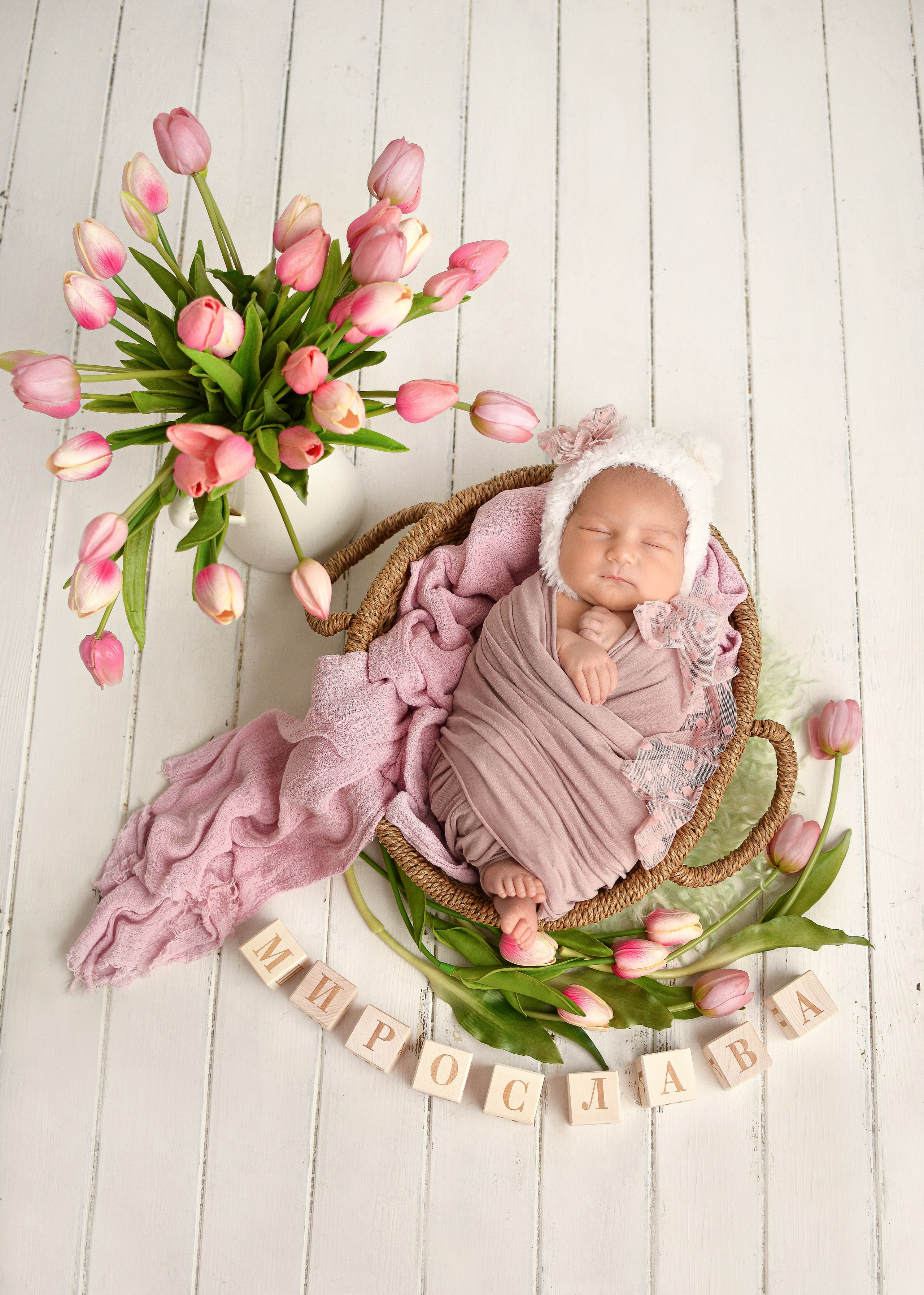 Мира 8 дней. Фотограф новорожденных Краснодар Малышенко Надежда