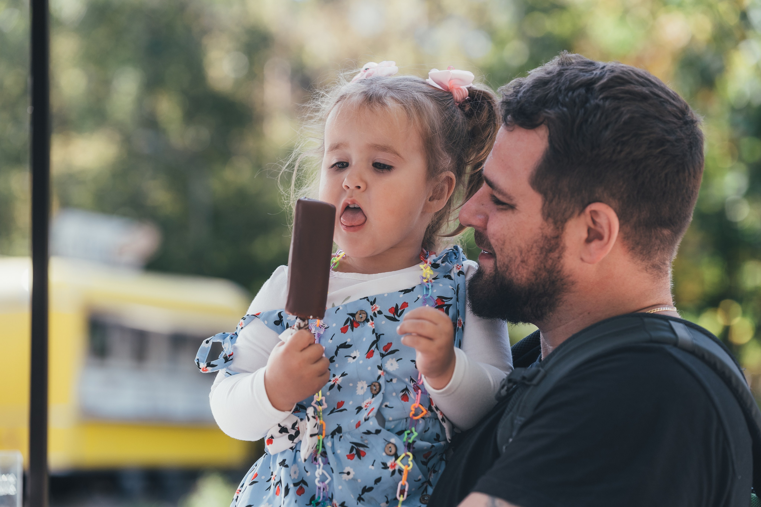 Денис с дочкой, Балашиха, парк Пехорка. Наталья Дукалова фотограф Щелково Королев Пушкино Москва Балашиха