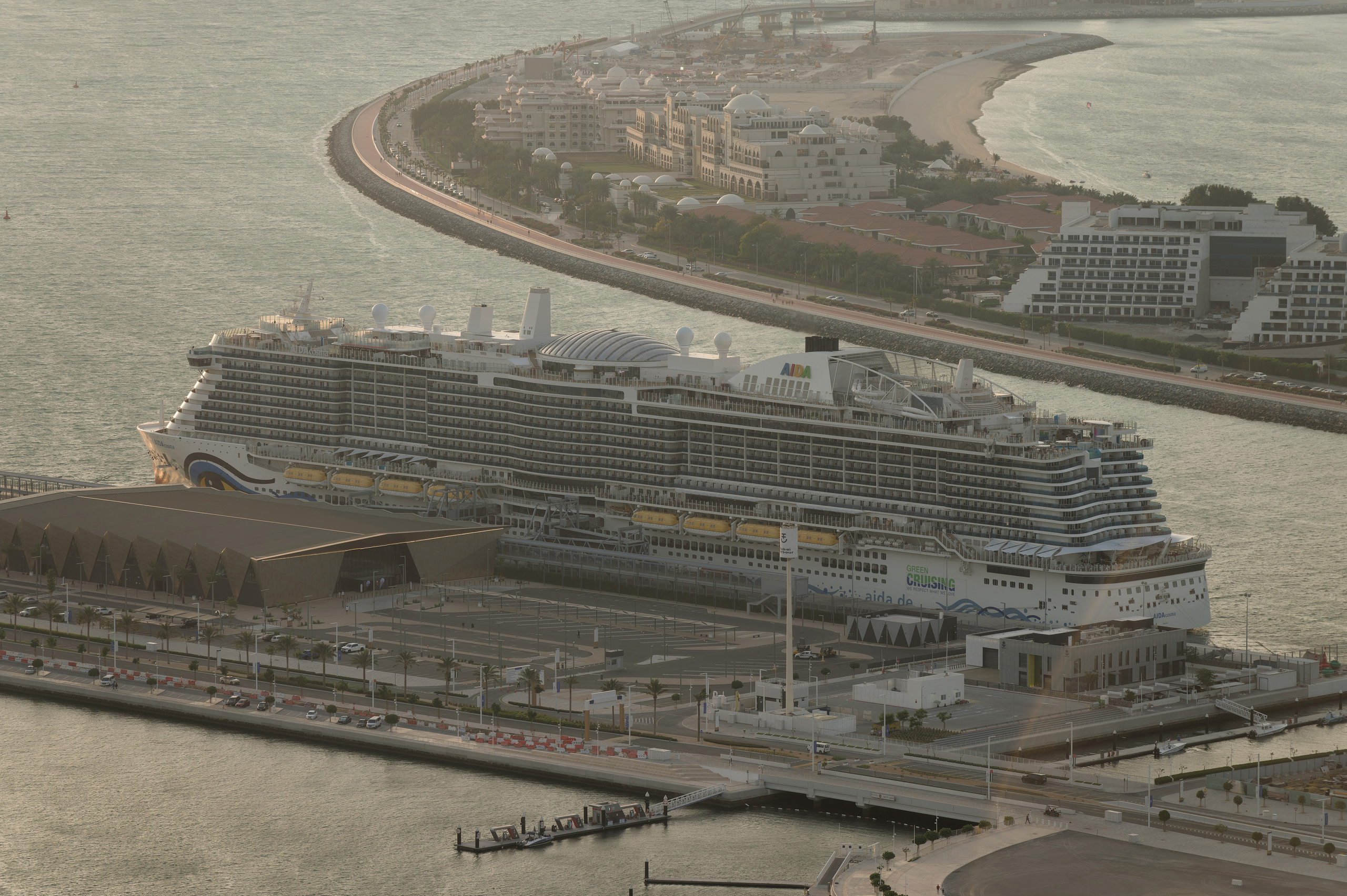 A cruise ship at Dubai