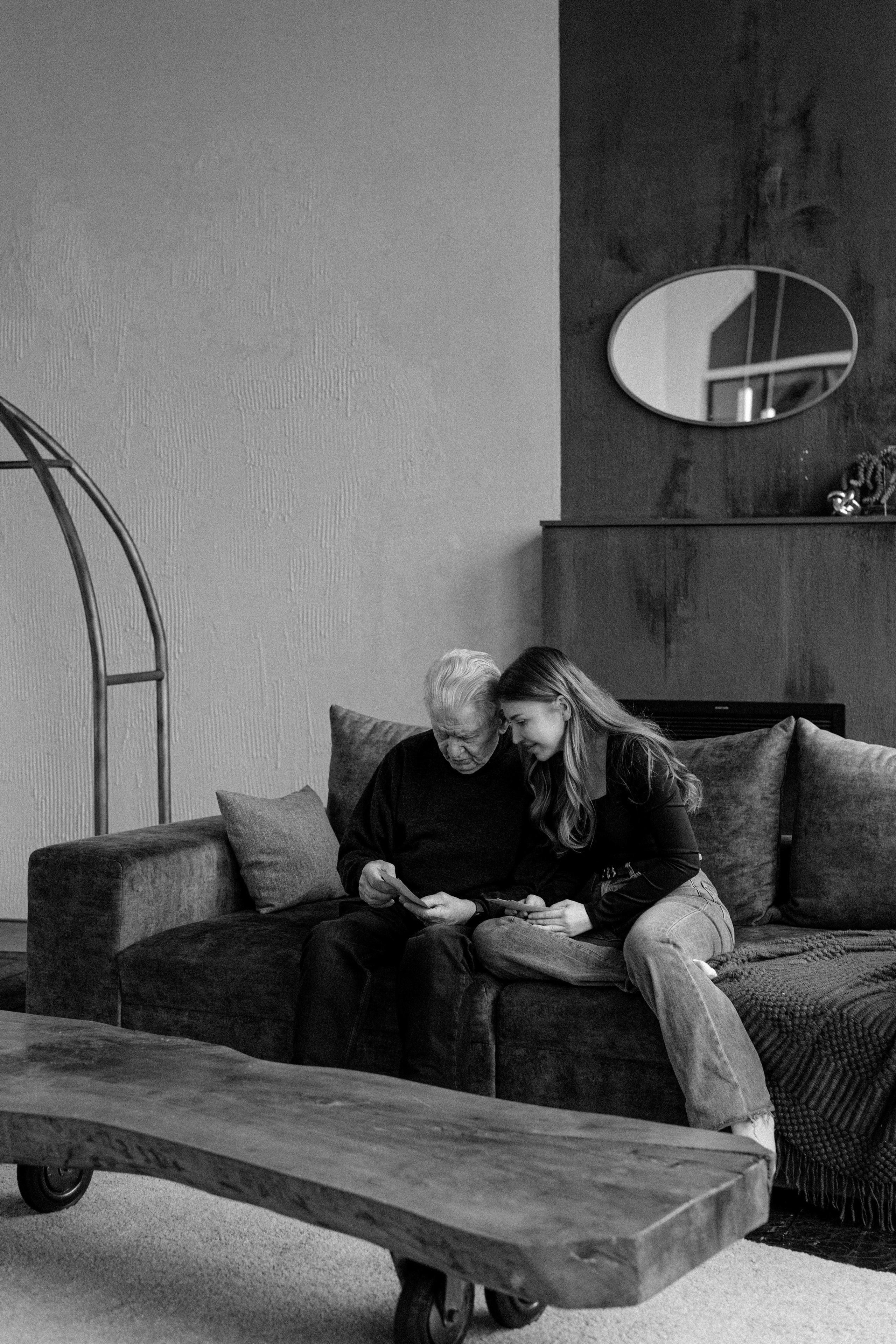 Анастасия и дедушка. Свадебный и семейный фотограф в Калининграде Анастасия Гриценко