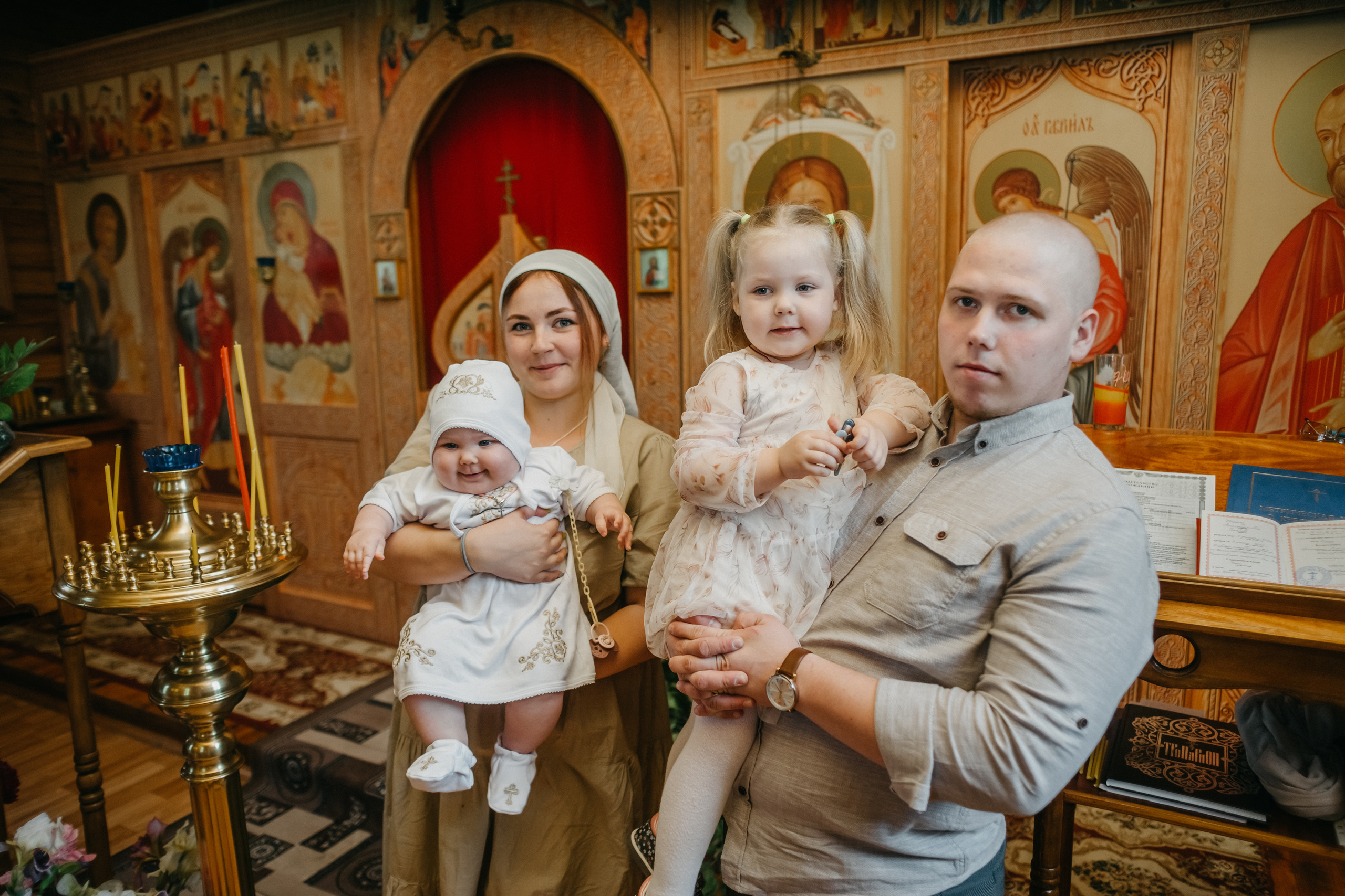 Крещение ребенка. Ольга Плаксина фотограф в Саратове