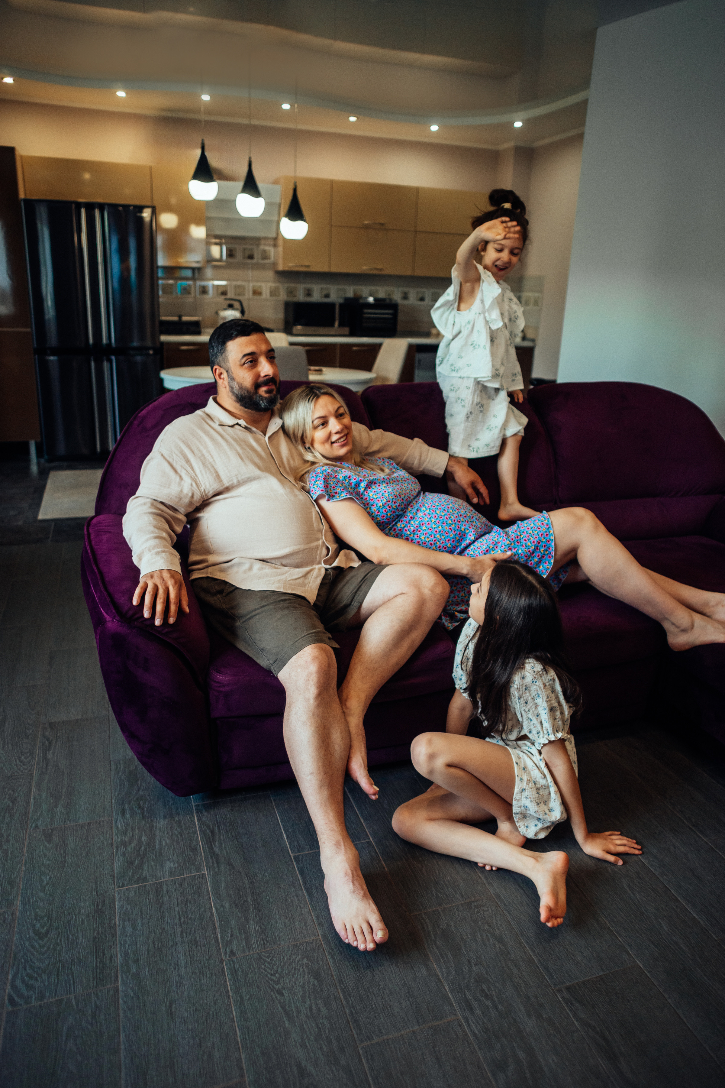 Домашняя семейная сьемка семьи Давидянц. Ольга Плаксина фотограф в Саратове