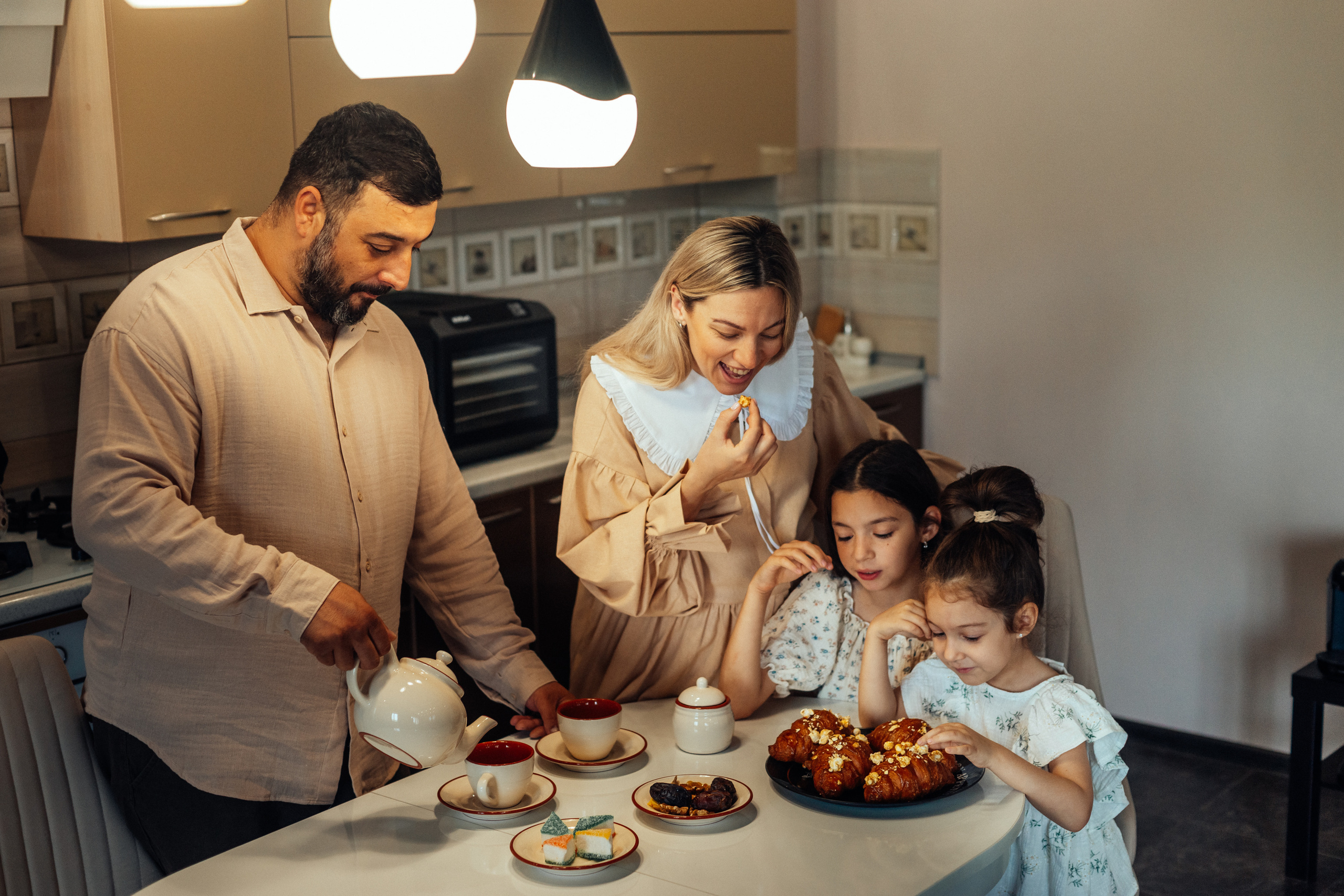Домашняя семейная сьемка семьи Давидянц. Ольга Плаксина фотограф в Саратове