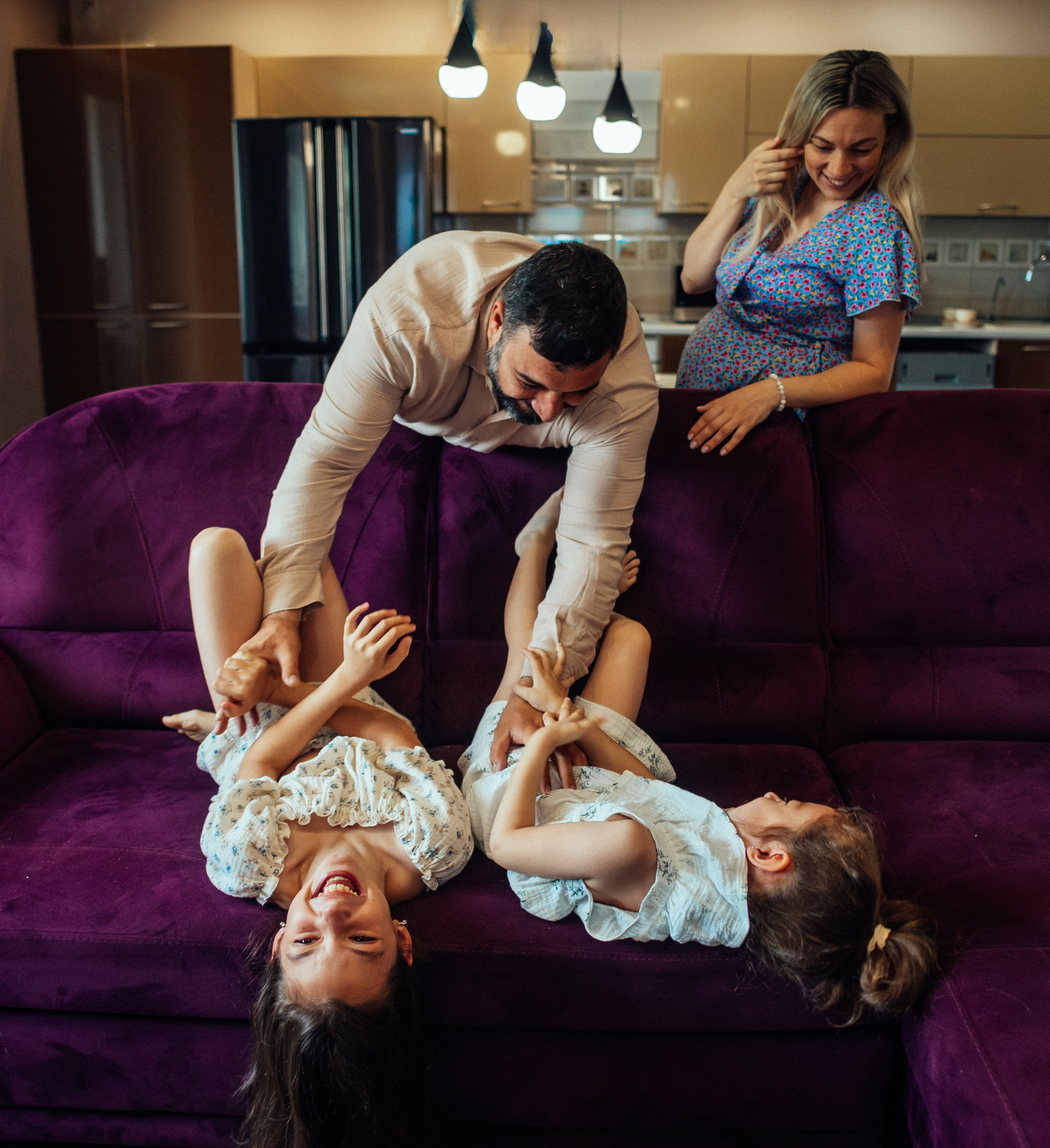 Домашняя семейная сьемка семьи Давидянц. Ольга Плаксина фотограф в Саратове