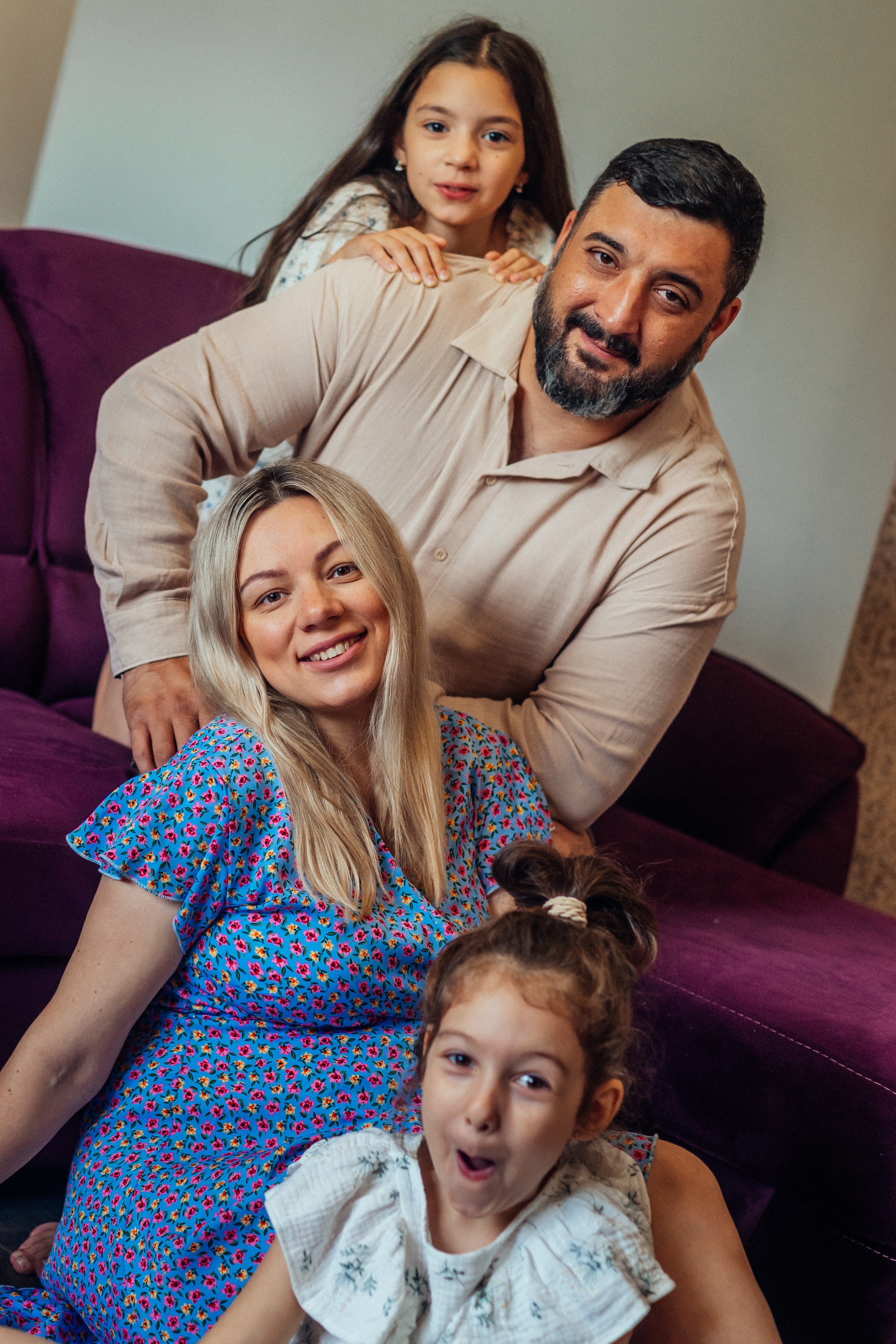 Домашняя семейная сьемка семьи Давидянц. Ольга Плаксина фотограф в Саратове