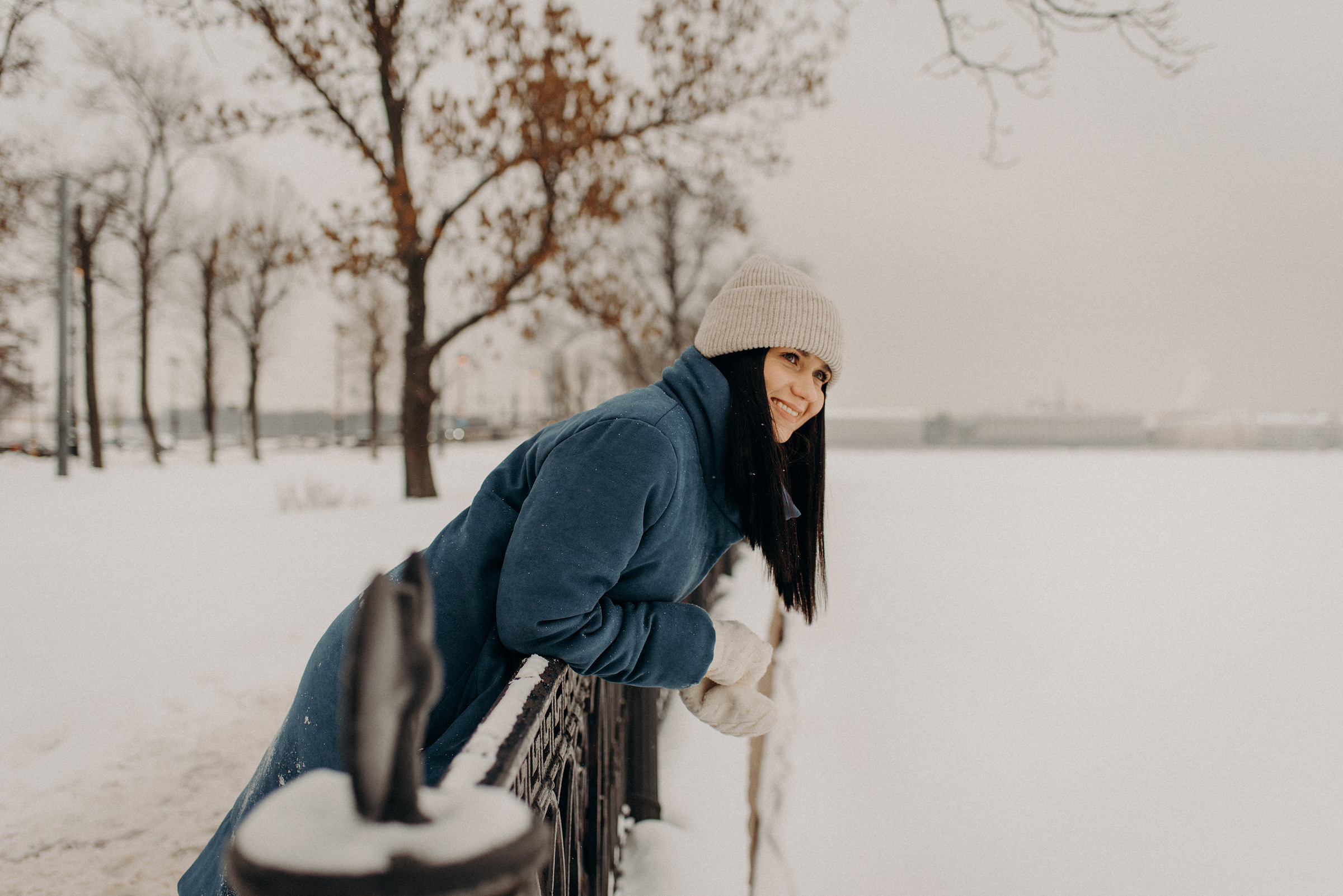 Индивидуальная фотосессия на улице зимой