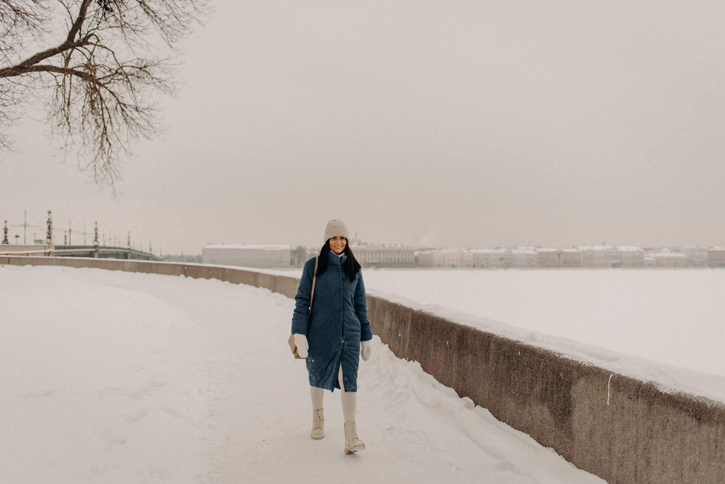 Индивидуальная фотосессия на улице зимой
