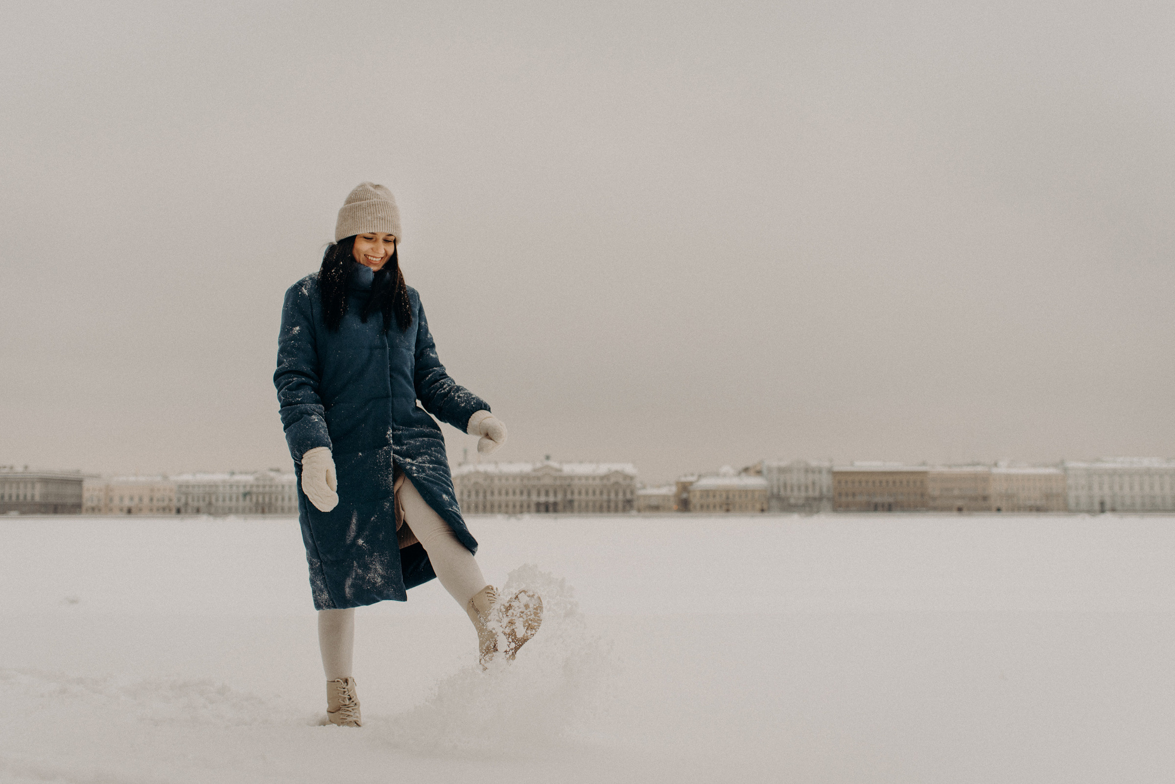 Зимняя прогулка с Ариной. Свадебный фотограф в Санкт-Петербурге Венера Ахметова