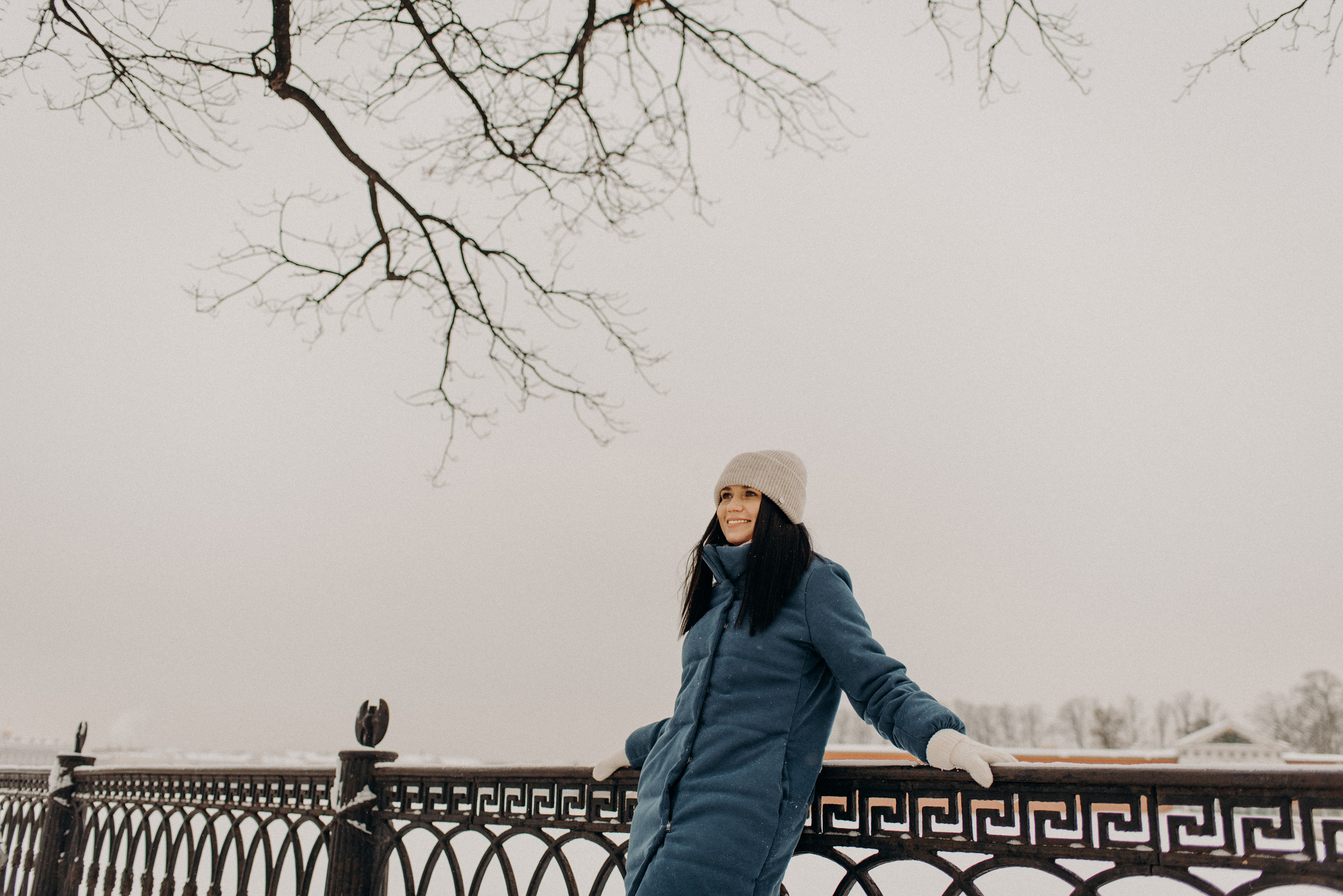 Индивидуальная фотосессия на улице зимой