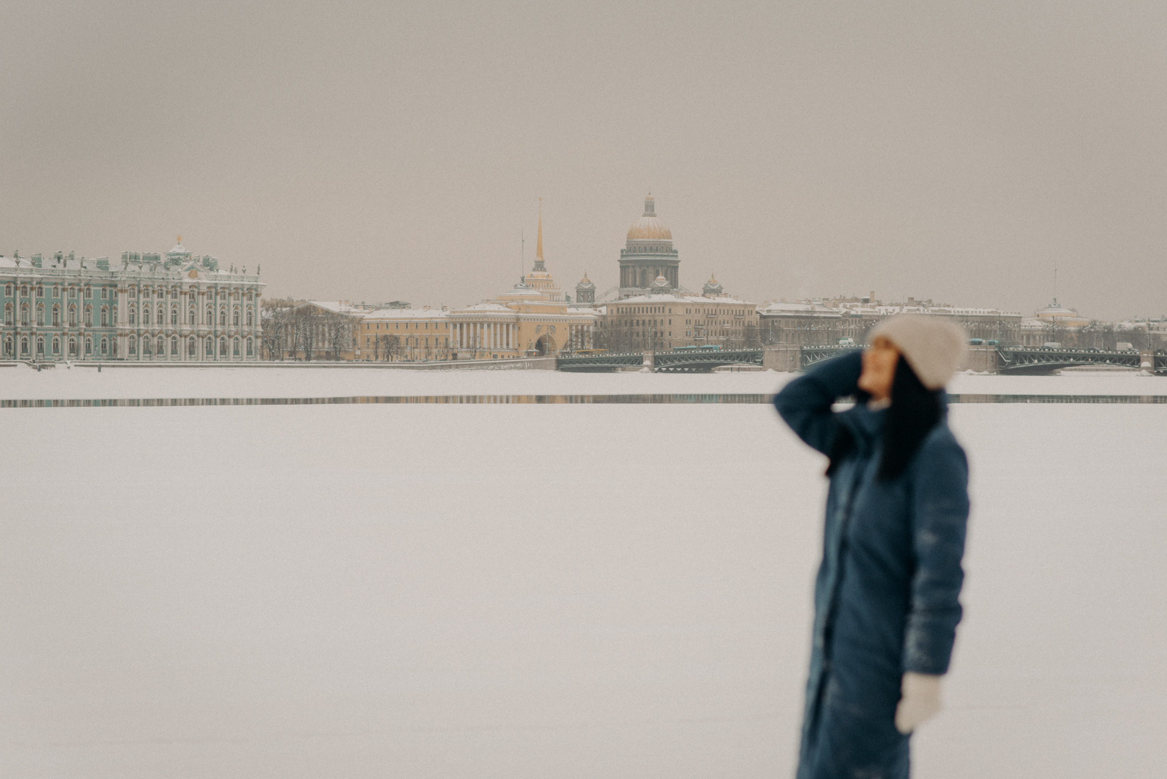 Индивидуальная фотосессия на улице зимой