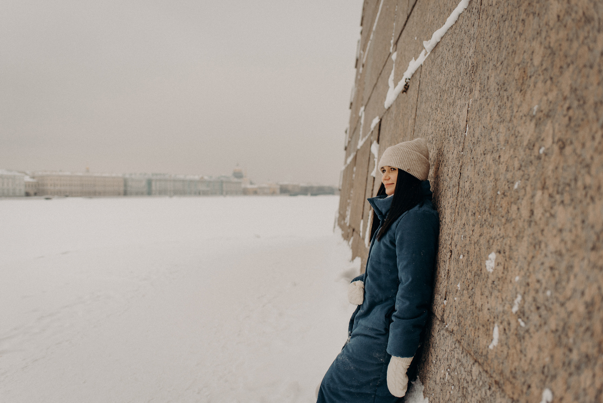 Индивидуальная фотосессия на улице зимой