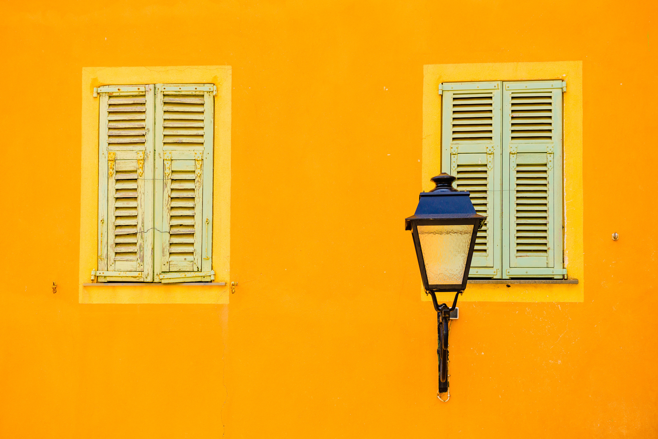 Ментон-оранжевые домики, Европа, Франция, Лазурный берег, Авторская фотография для интерьеров