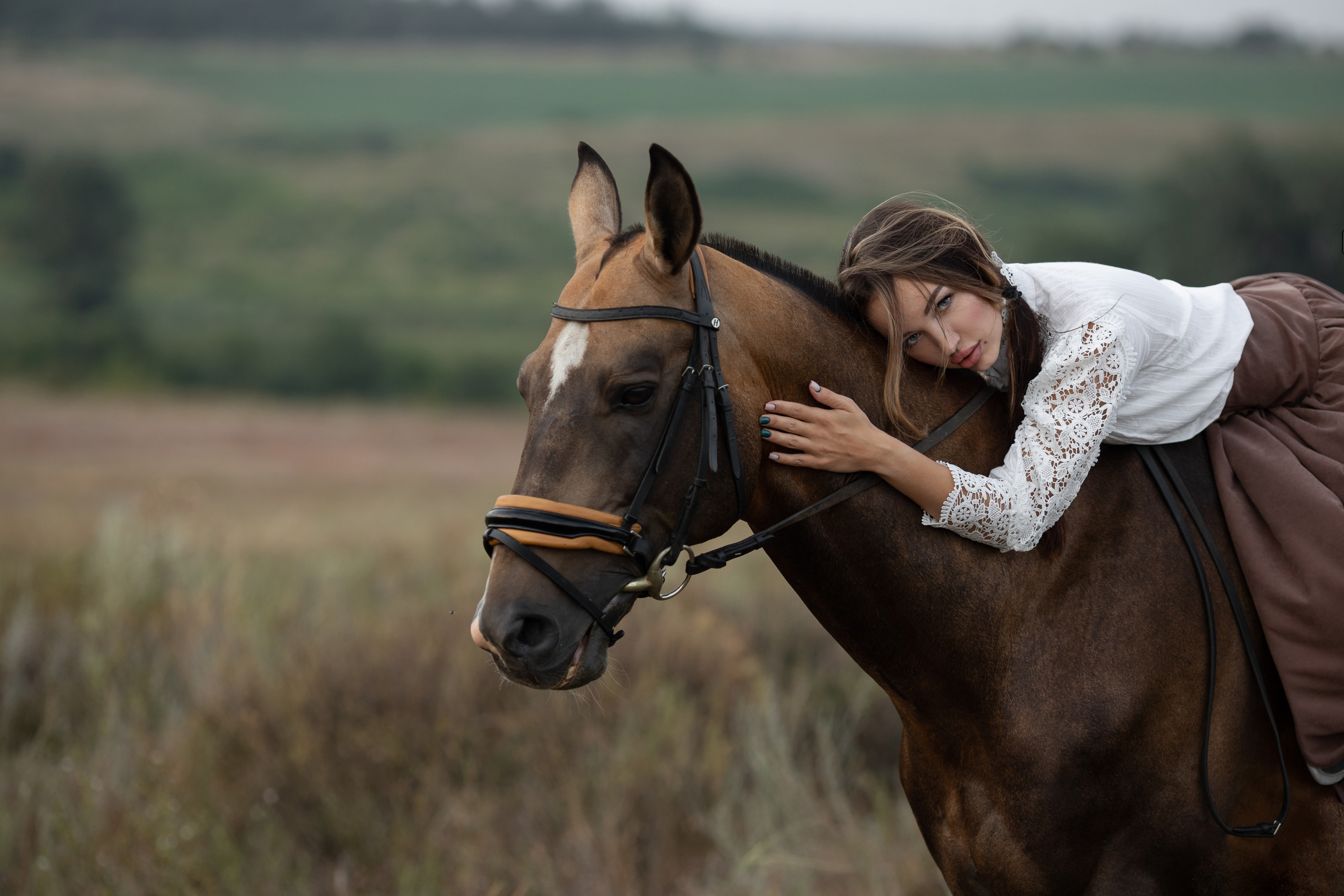 Кристина. Винтажная фотосессия с лошадью. Анна Демидец — маркетолог и фотограф в Новошахтинске, Шахтах и Ростове-на-Дону и онлайн по РФ