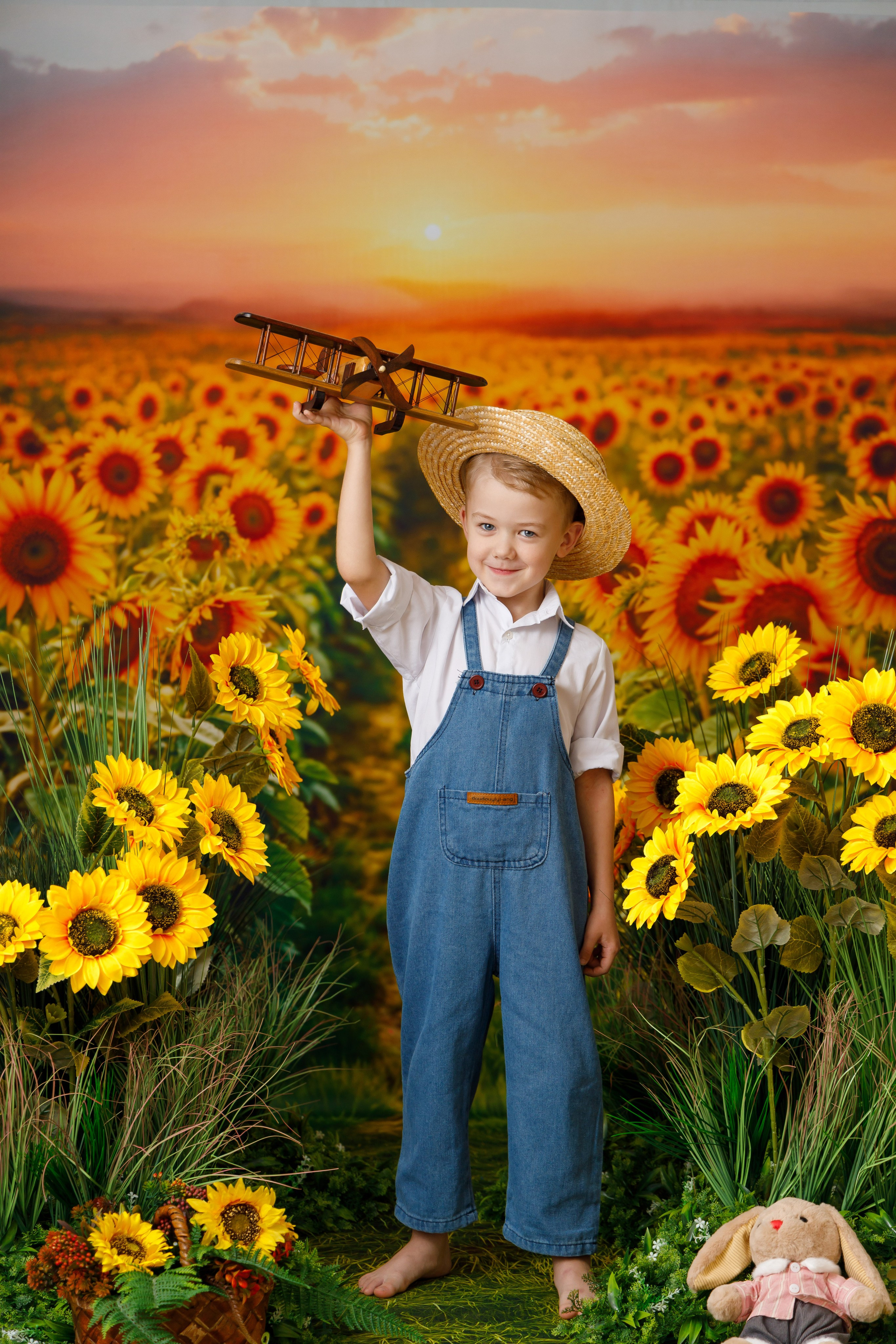 Подсолнухи. Детская фотостудия Москва