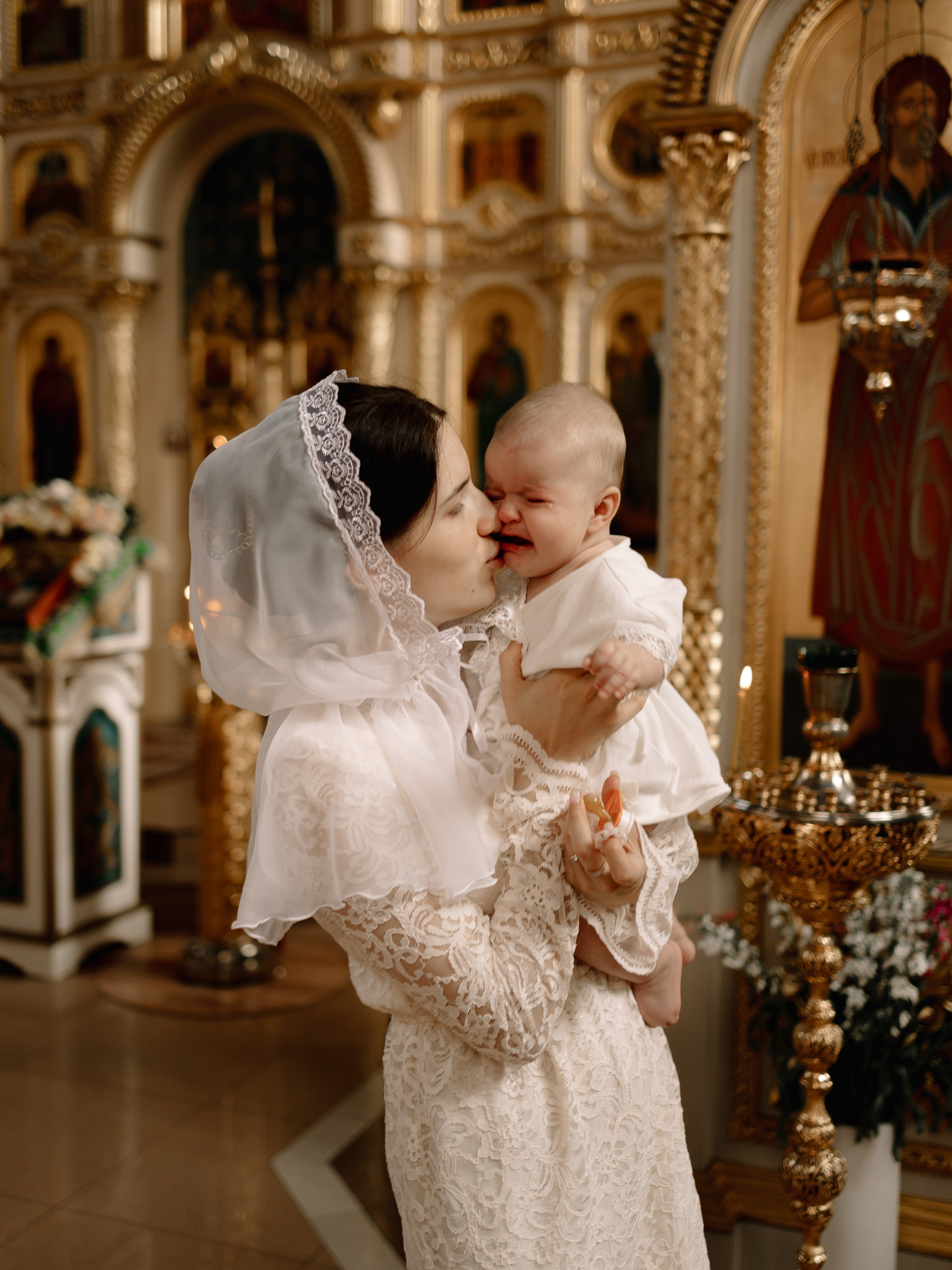 Таинство крещения Миланы. Семейный фотограф в Краснодаре Храмова Анна