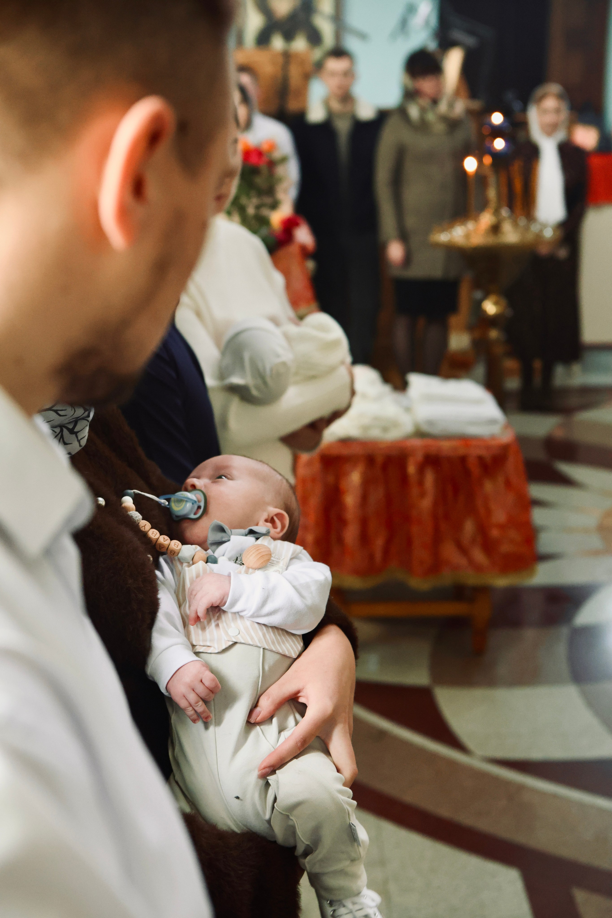 Яна и Максим —крещение Михаила. Фотограф в Курске Смирнов Евгений