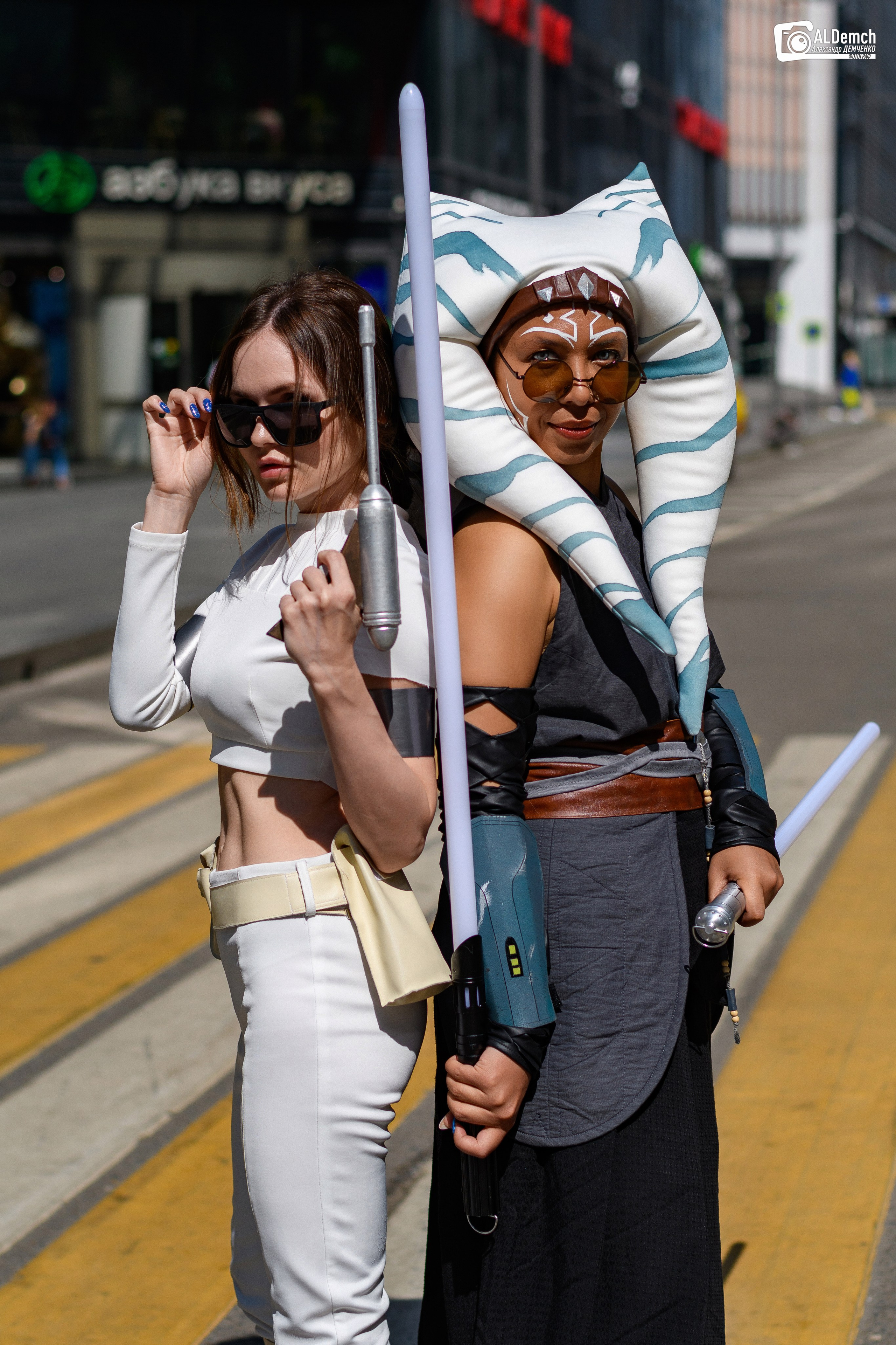 Асока Тано и Падме Амидала косплей фотосессия от фотографа в Москве. Персонажи из Звёздных войны (Star wars)