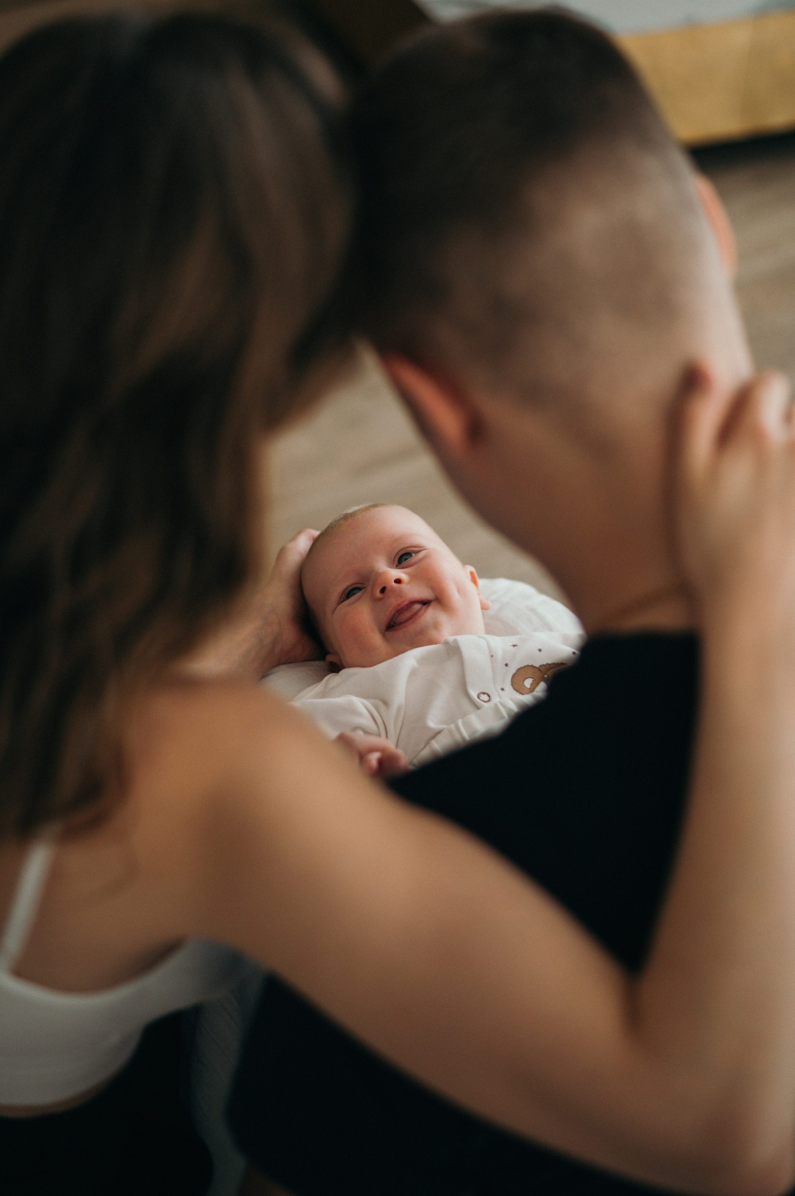 Семейная Фотосессия с малышом в студии. Фотограф Москва