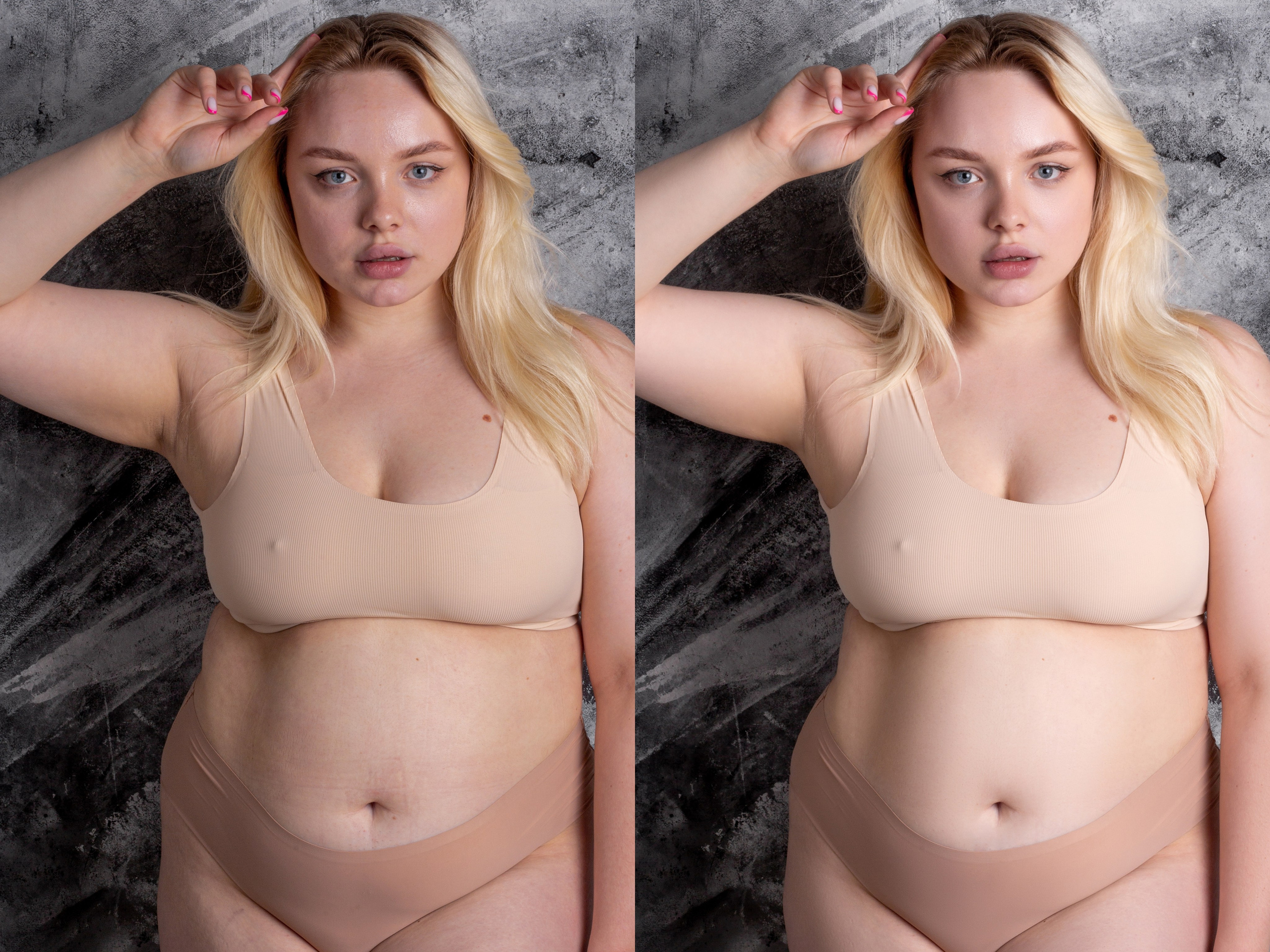 Деликатная обработка портретов для рекламы нижнего белья | Студия SVITHART