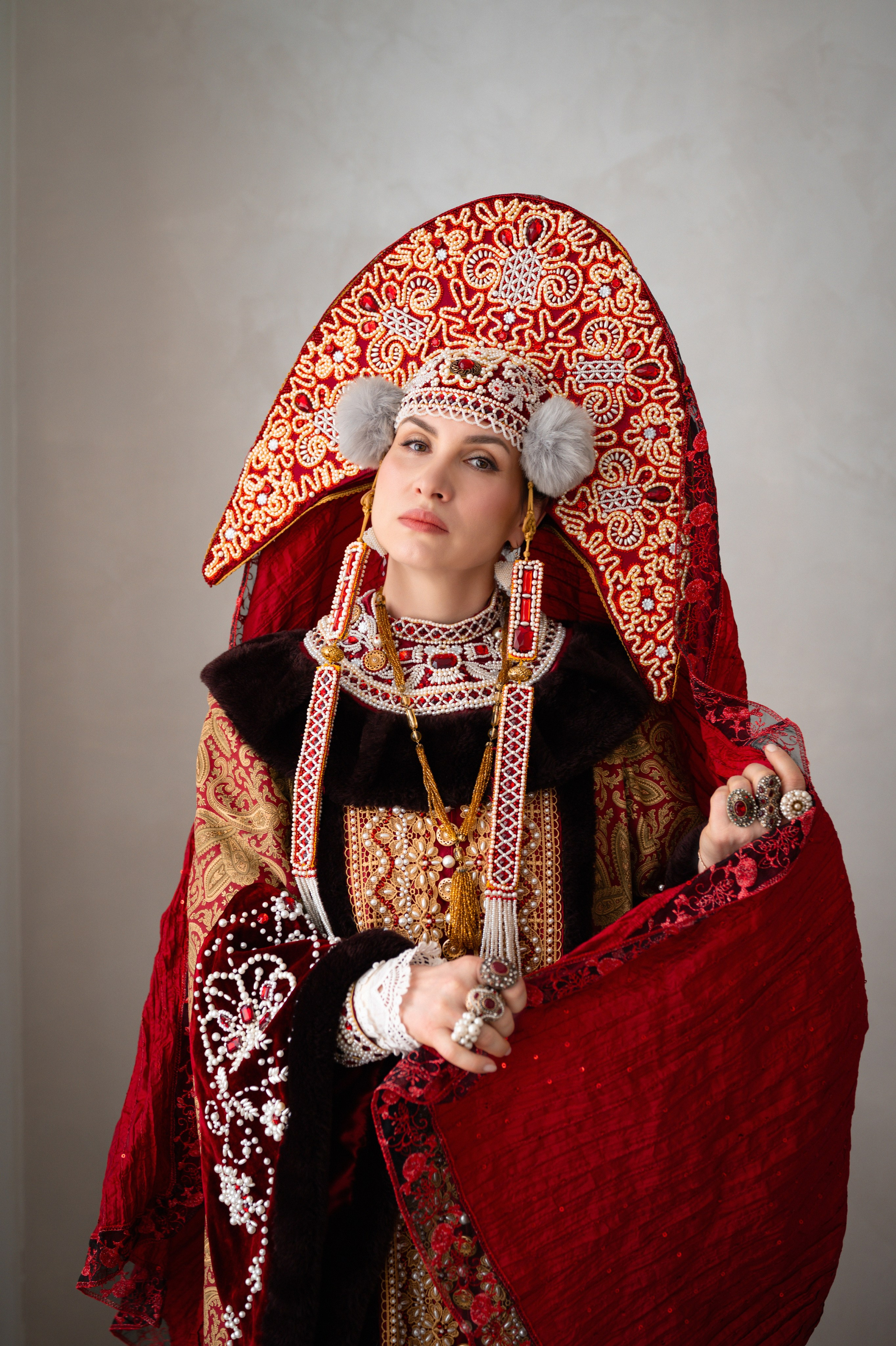 русский наряд женщины