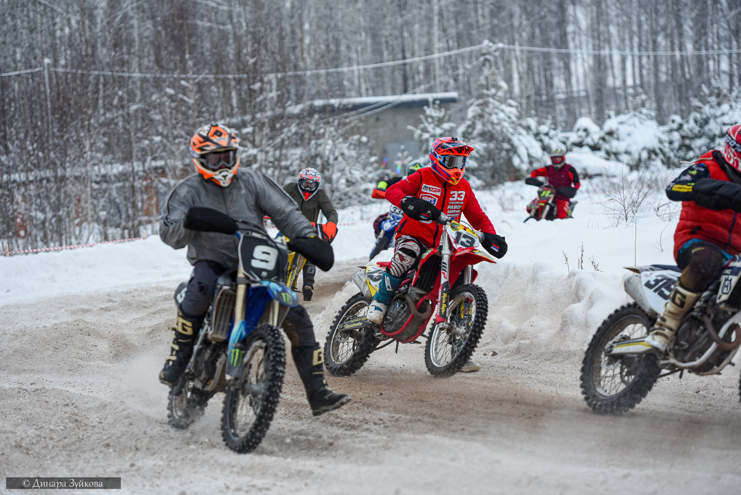 Новогодний мотокросс г. Вязники. Мотофотограф в Нижнем Новгороде Динара Зуйкова