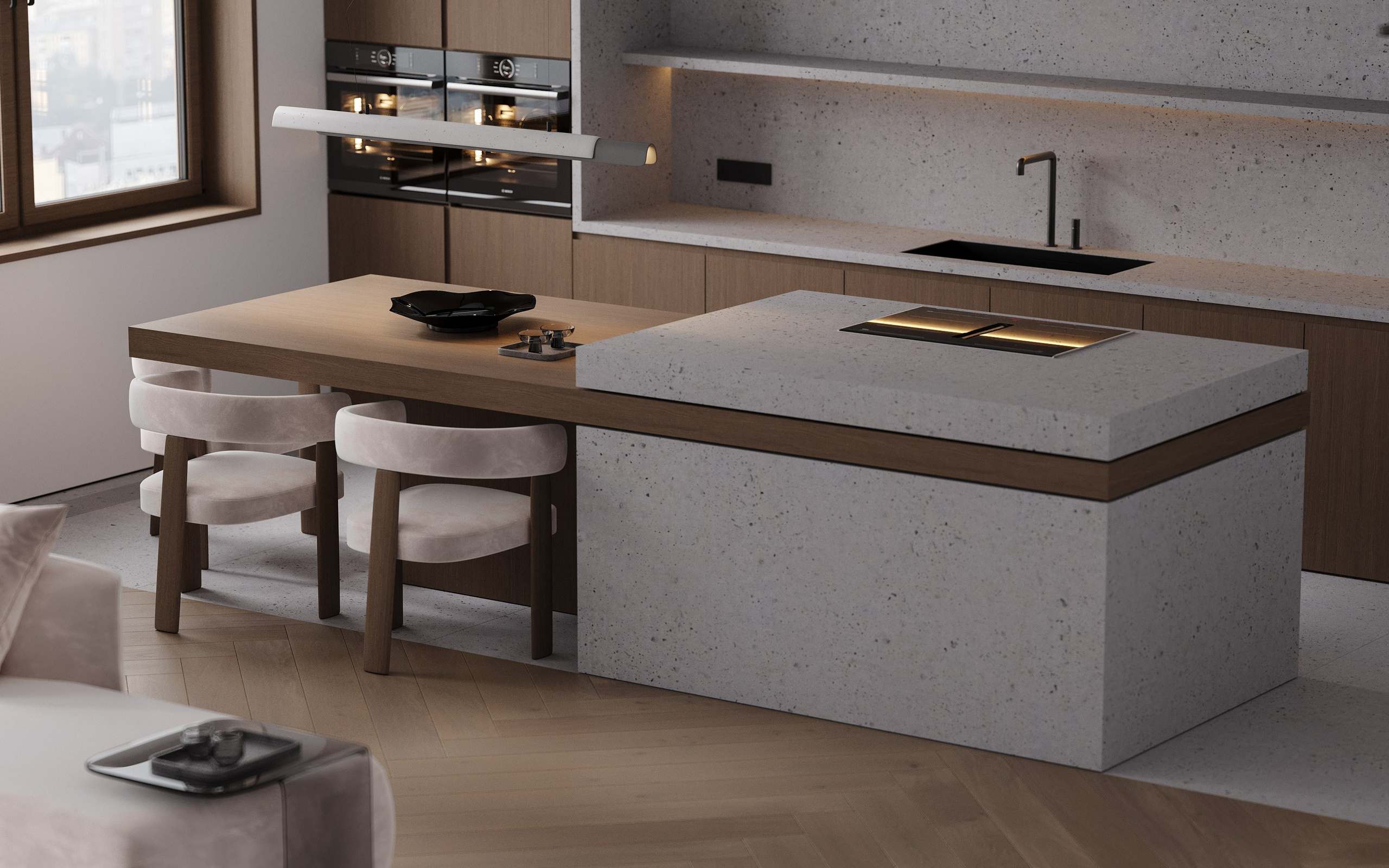 Living room. 3D визуализация интерьеров — Ирина