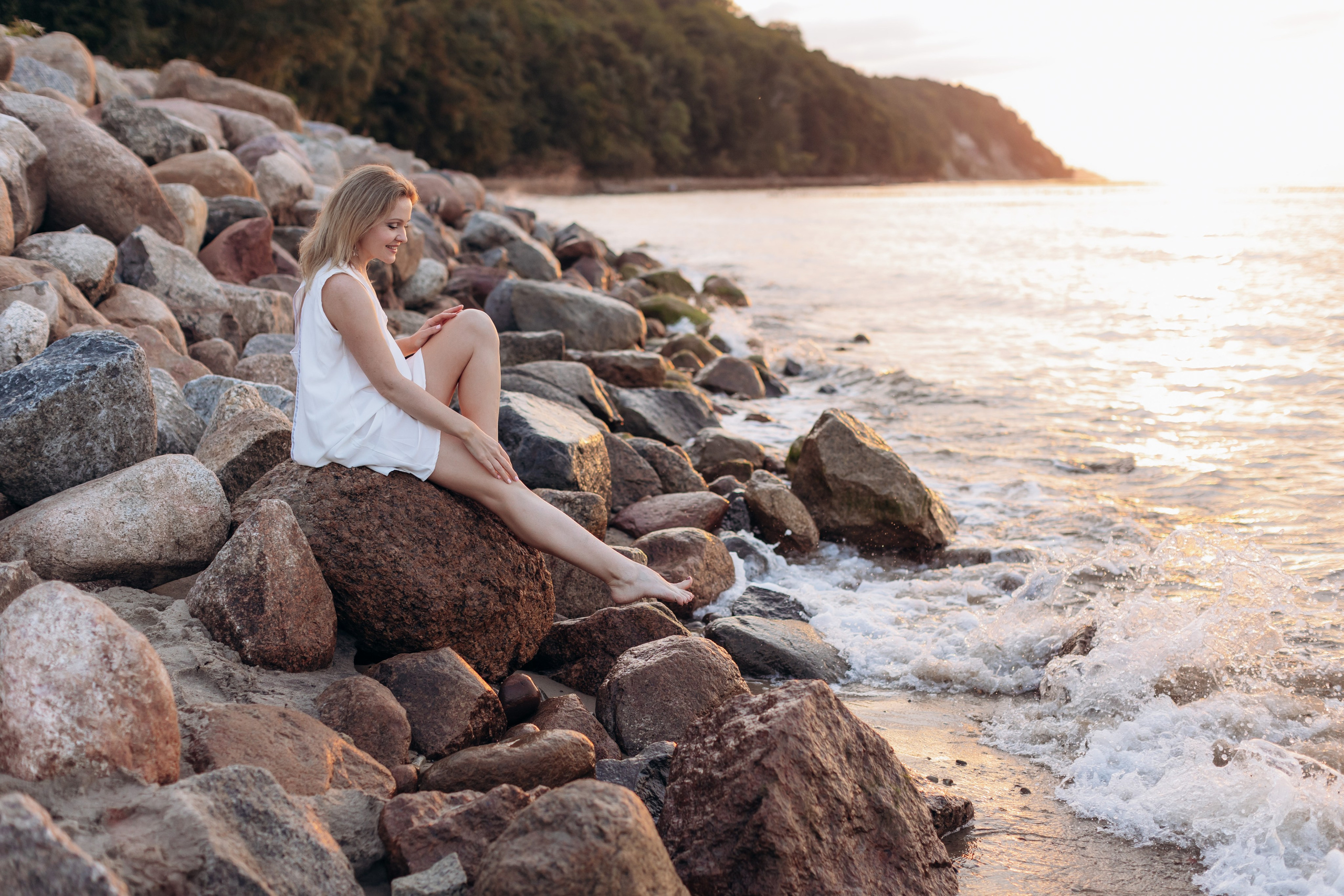 Подруги Отрадное море лето закат. Фотограф в Калининграде свадебная фотография, репортажная, фотосессии