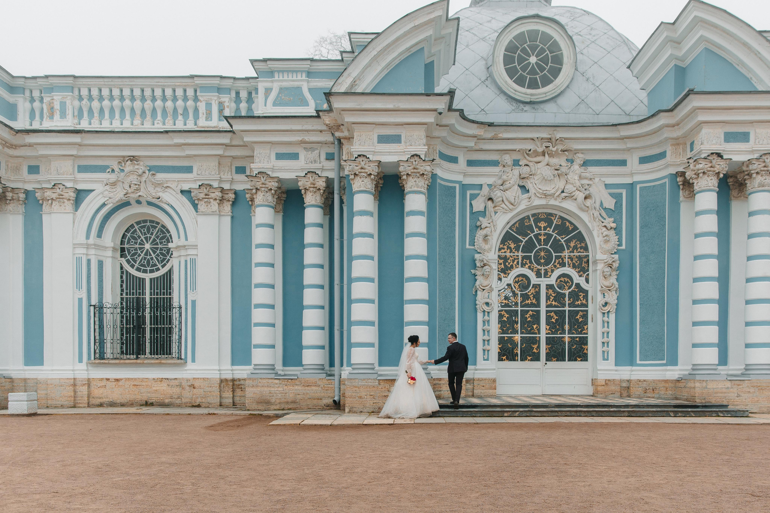 ДВОРЕЦ № 3 Пушкин| Октябрь, Екатерининский парк. Свадебный фотограф в Санкт-Петербурге Полина Корзухина
