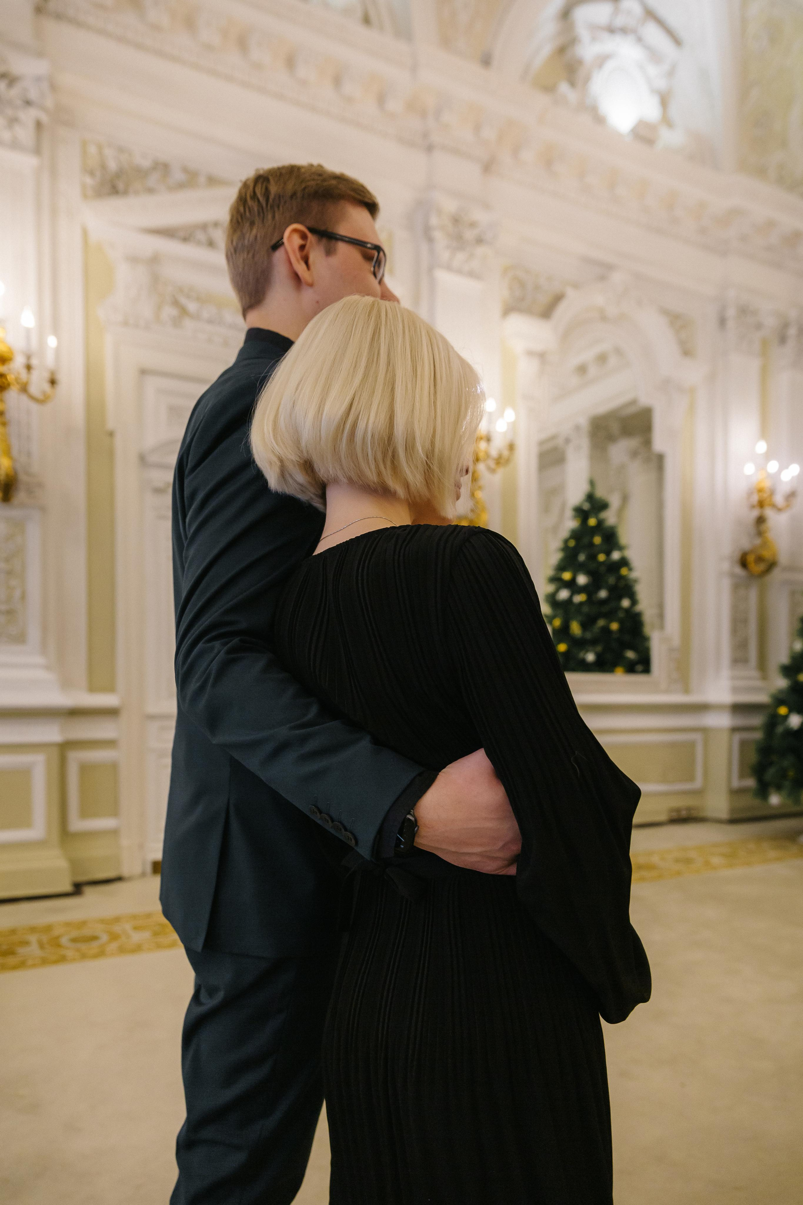 ДЕКАБРЬ | Дворец № 1 регистрация вдвоём. Свадебный фотограф в Санкт-Петербурге Полина Корзухина