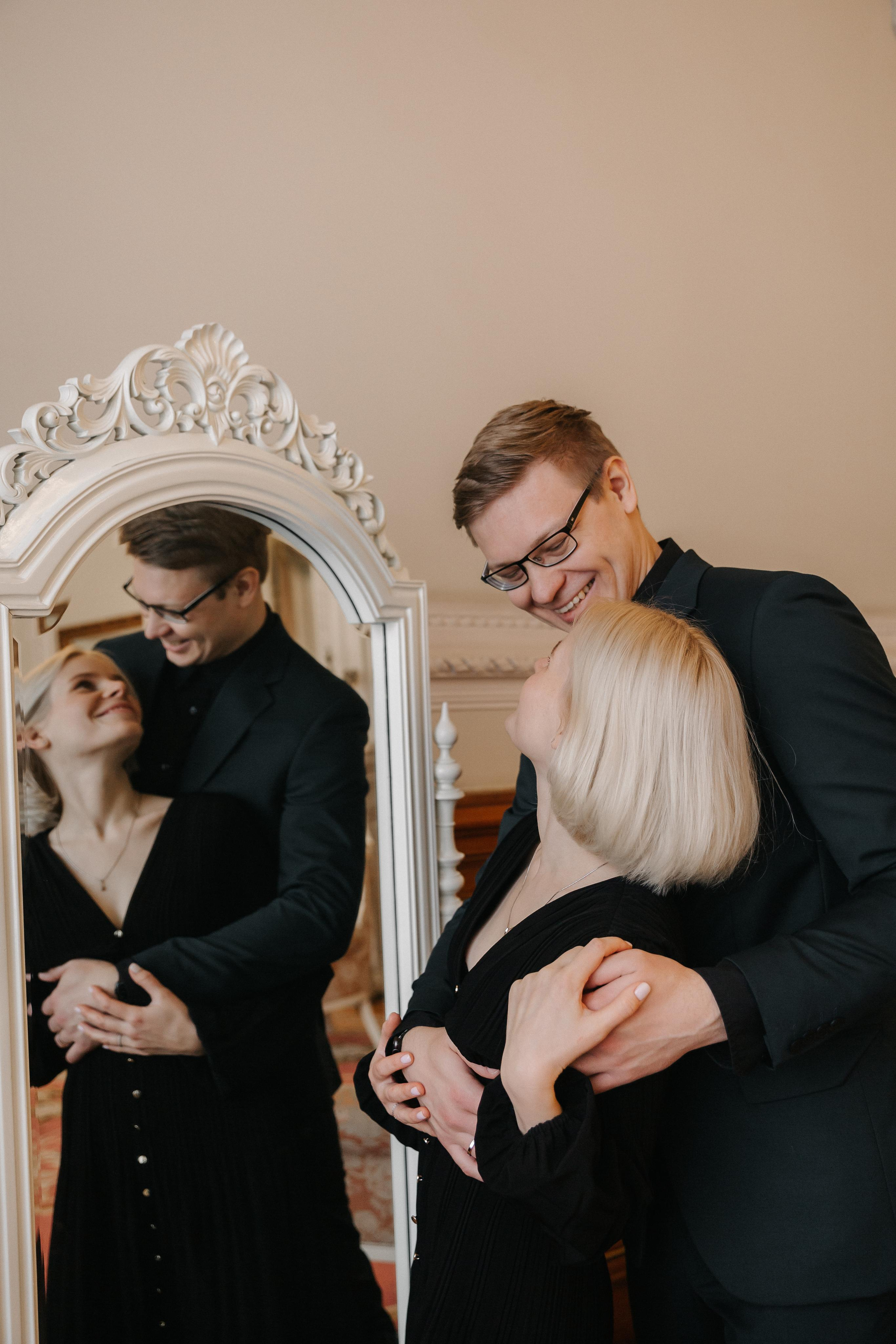 ДЕКАБРЬ | Дворец № 1 регистрация вдвоём. Свадебный фотограф в Санкт-Петербурге Полина Корзухина