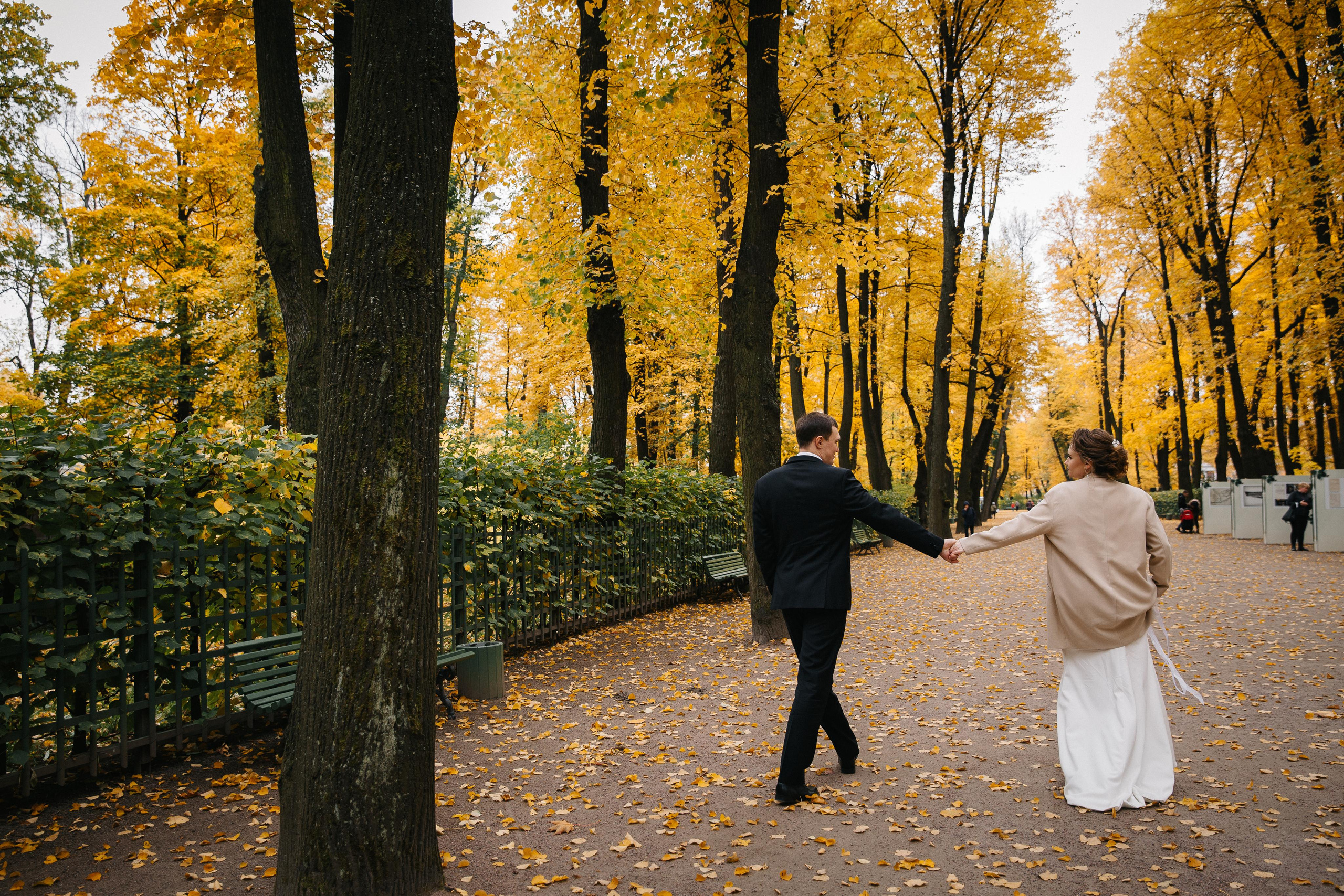 СЕНТЯБРЬ | Дворец № 2, Летний сад, Михайловский сад,. Свадебный фотограф в Санкт-Петербурге Полина Корзухина