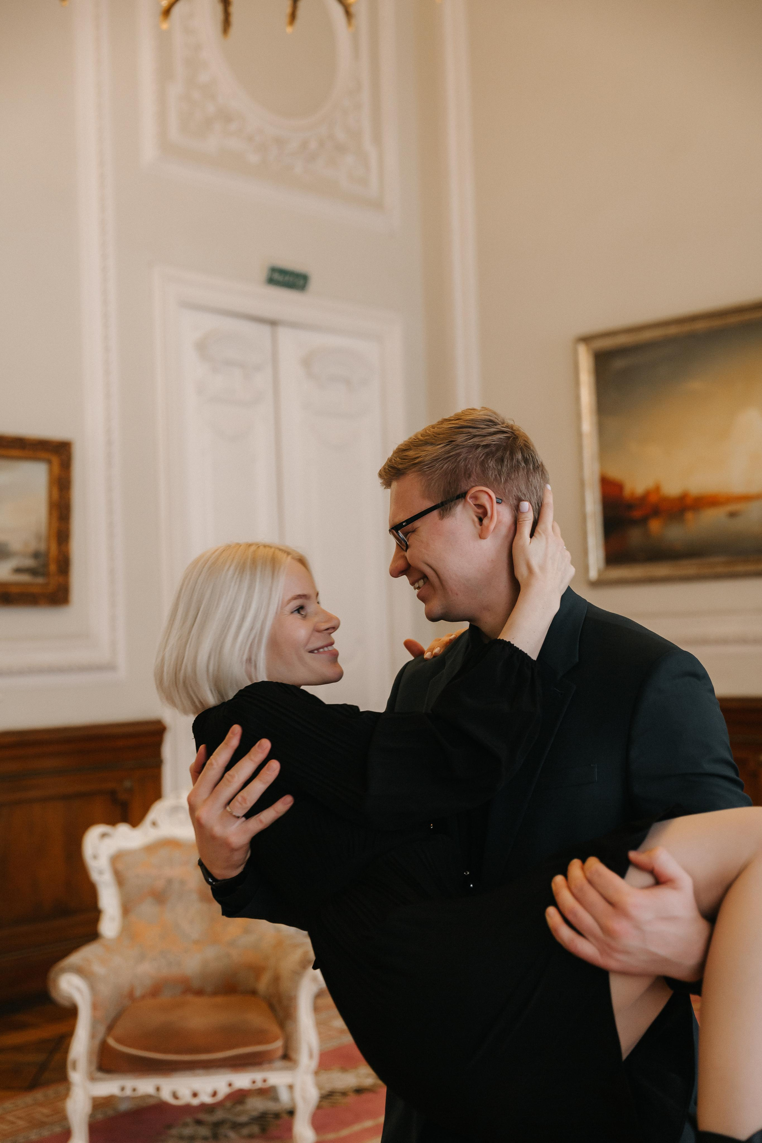 ДЕКАБРЬ | Дворец № 1 регистрация вдвоём. Свадебный фотограф в Санкт-Петербурге Полина Корзухина