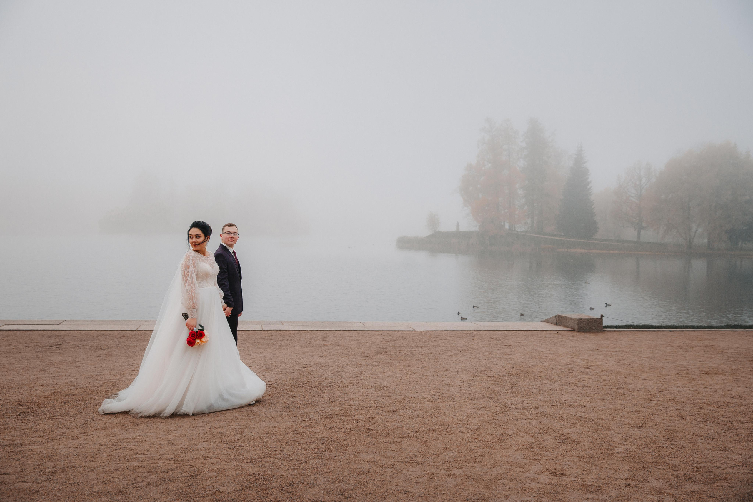 ДВОРЕЦ № 3 Пушкин| Октябрь, Екатерининский парк. Свадебный фотограф в Санкт-Петербурге Полина Корзухина