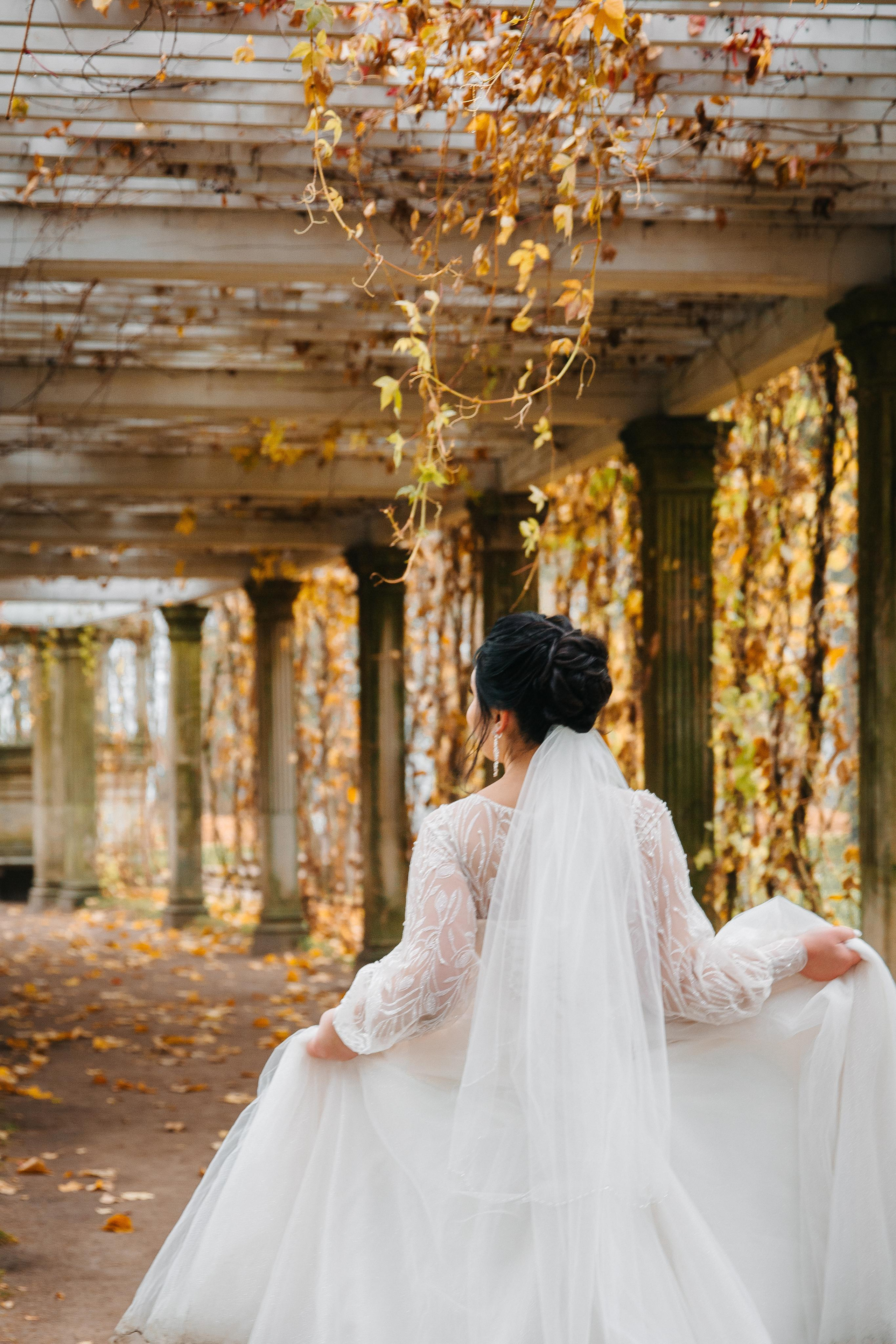 ДВОРЕЦ № 3 Пушкин| Октябрь, Екатерининский парк. Свадебный фотограф в Санкт-Петербурге Полина Корзухина