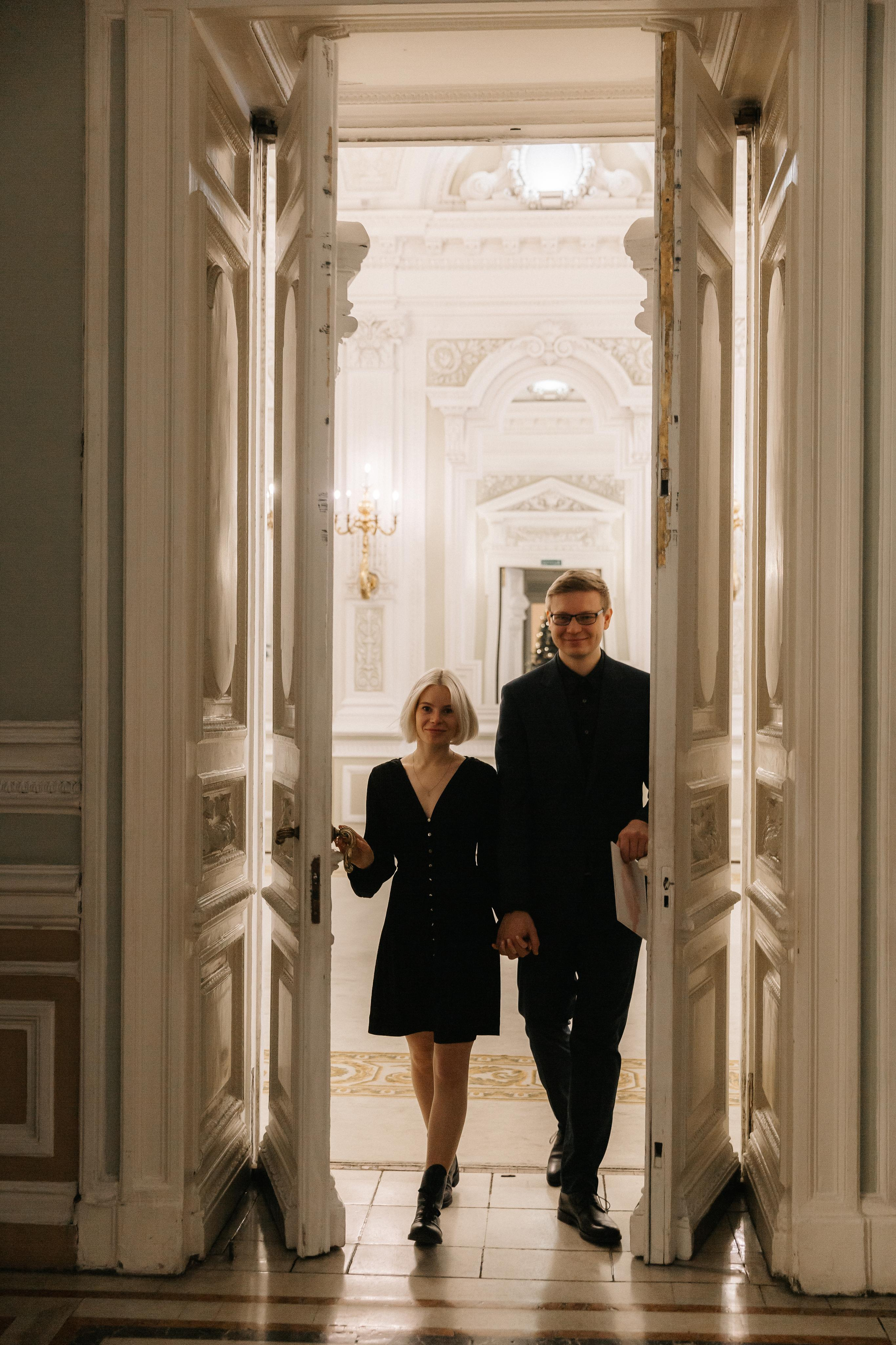 ДЕКАБРЬ | Дворец № 1 регистрация вдвоём. Свадебный фотограф в Санкт-Петербурге Полина Корзухина