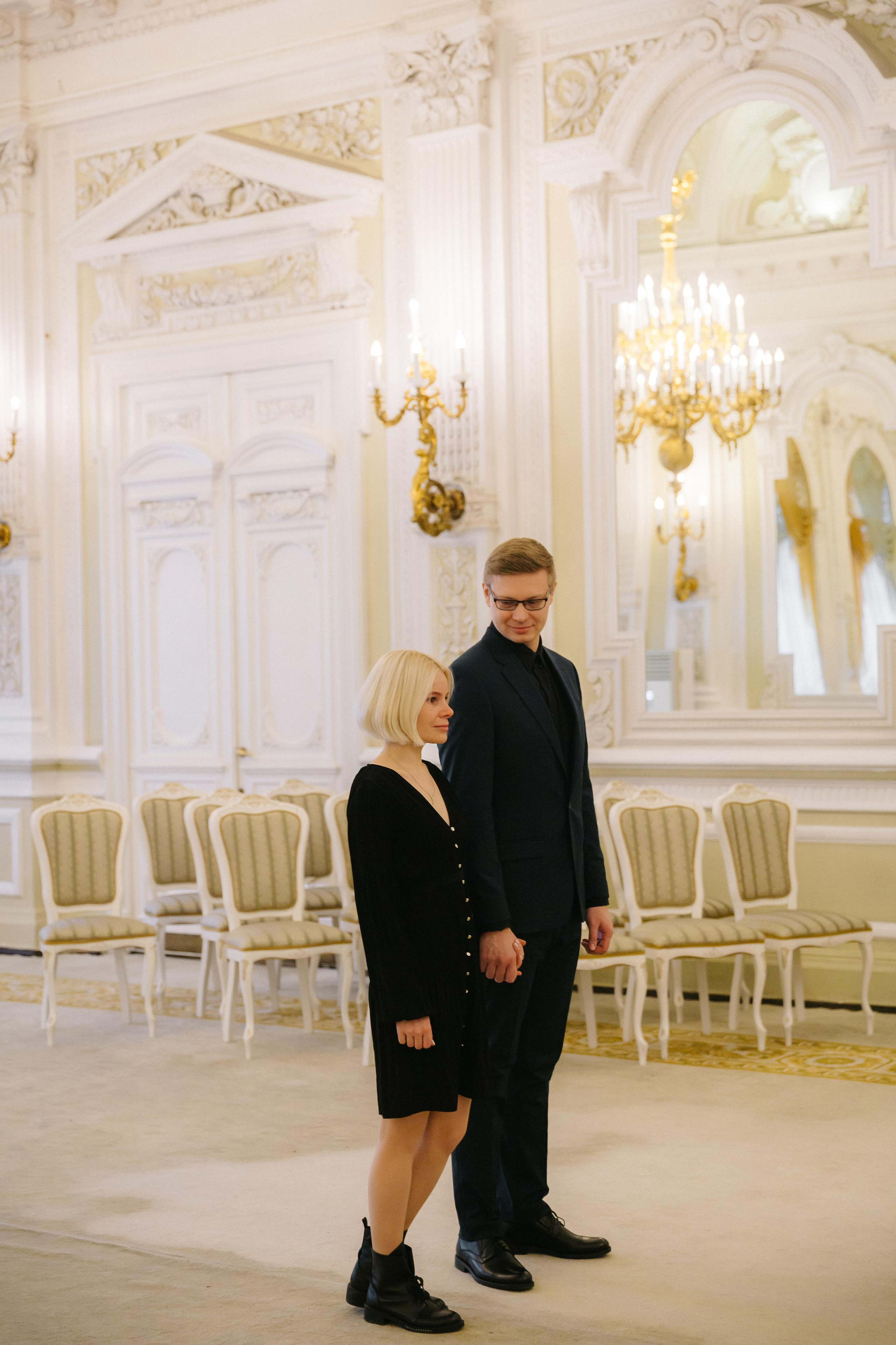 ДЕКАБРЬ | Дворец № 1 регистрация вдвоём. Свадебный фотограф в Санкт-Петербурге Полина Корзухина