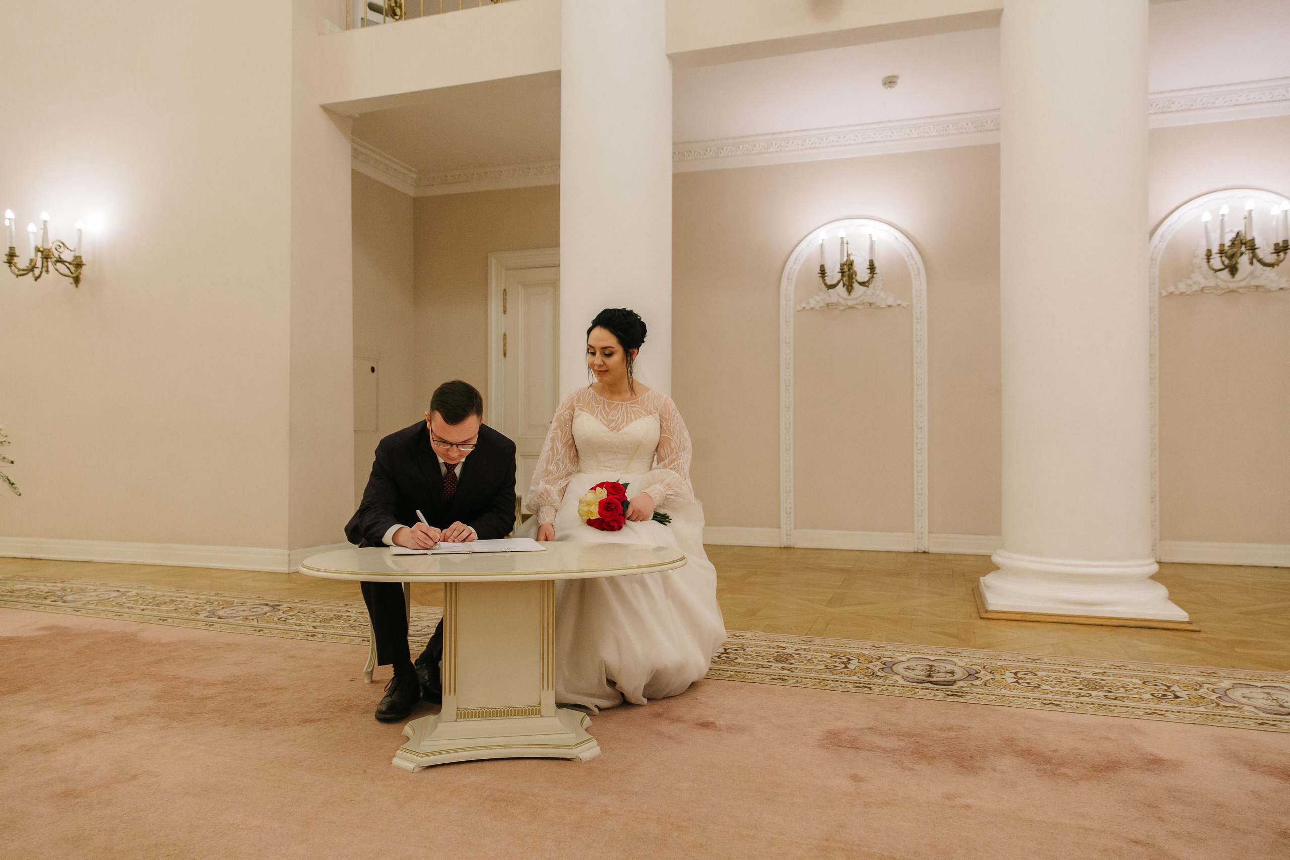 ДВОРЕЦ № 3 Пушкин| Октябрь, Екатерининский парк. Свадебный фотограф в Санкт-Петербурге Полина Корзухина