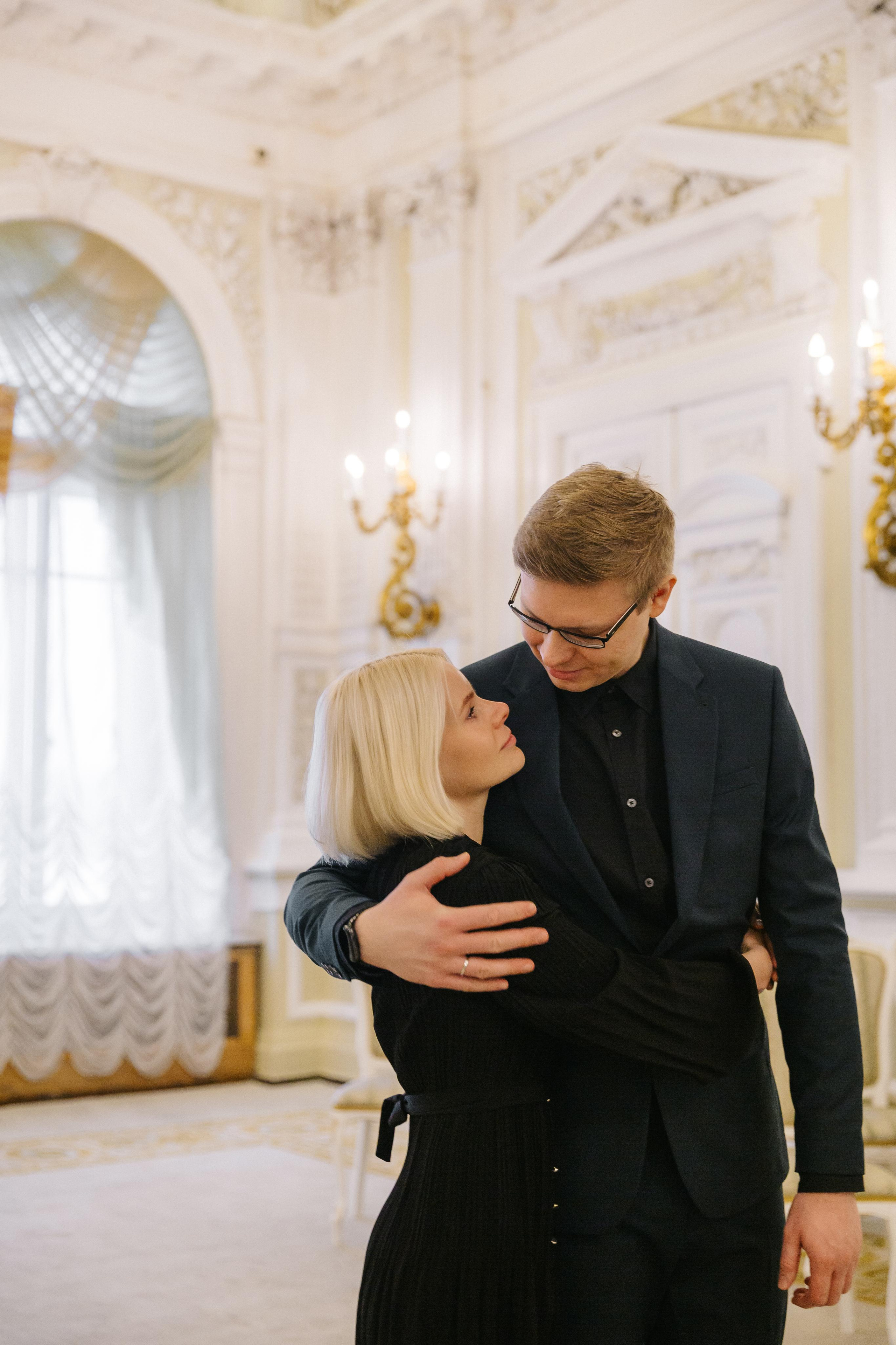 ДЕКАБРЬ | Дворец № 1 регистрация вдвоём. Свадебный фотограф в Санкт-Петербурге Полина Корзухина