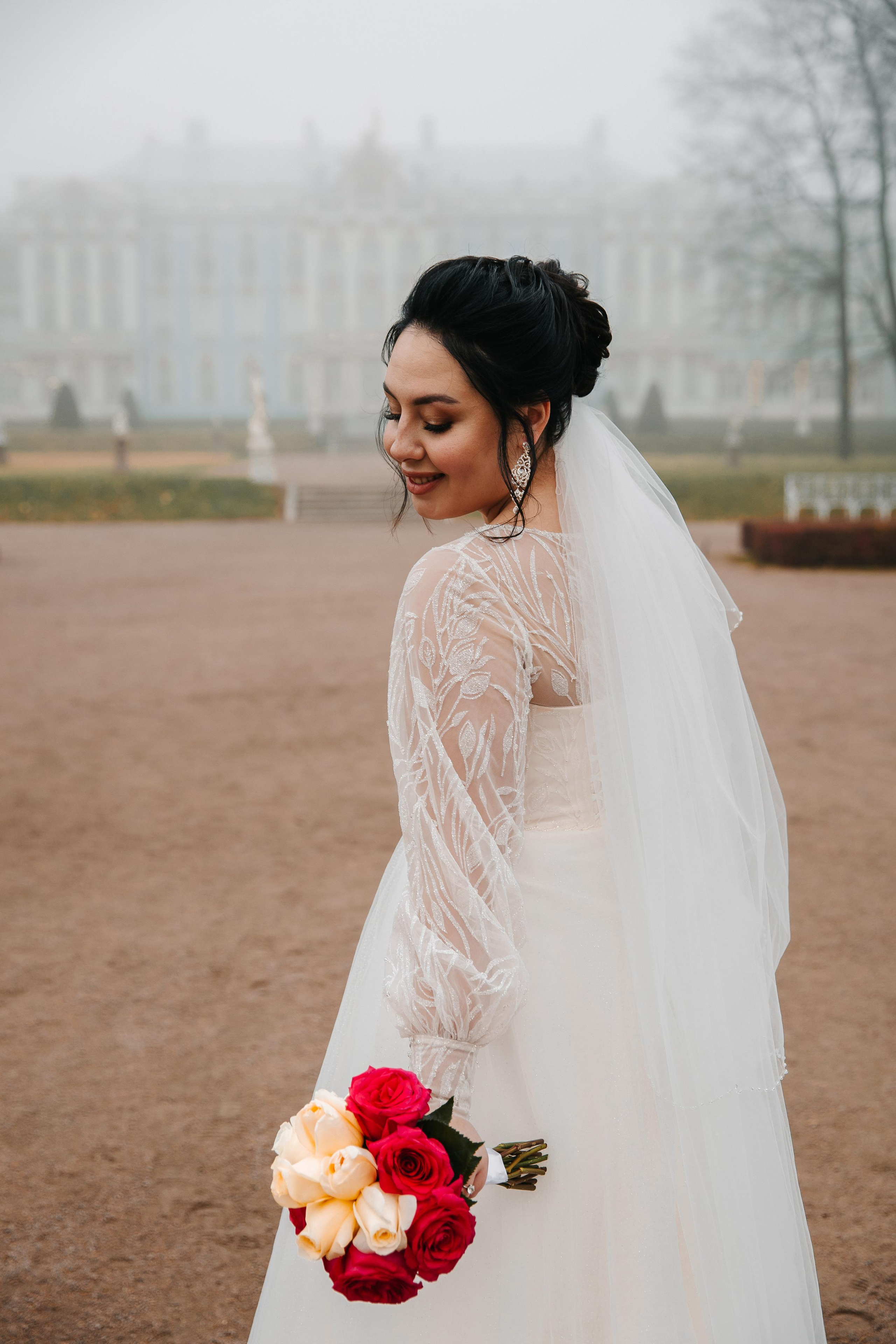 ДВОРЕЦ № 3 Пушкин| Октябрь, Екатерининский парк. Свадебный фотограф в Санкт-Петербурге Полина Корзухина