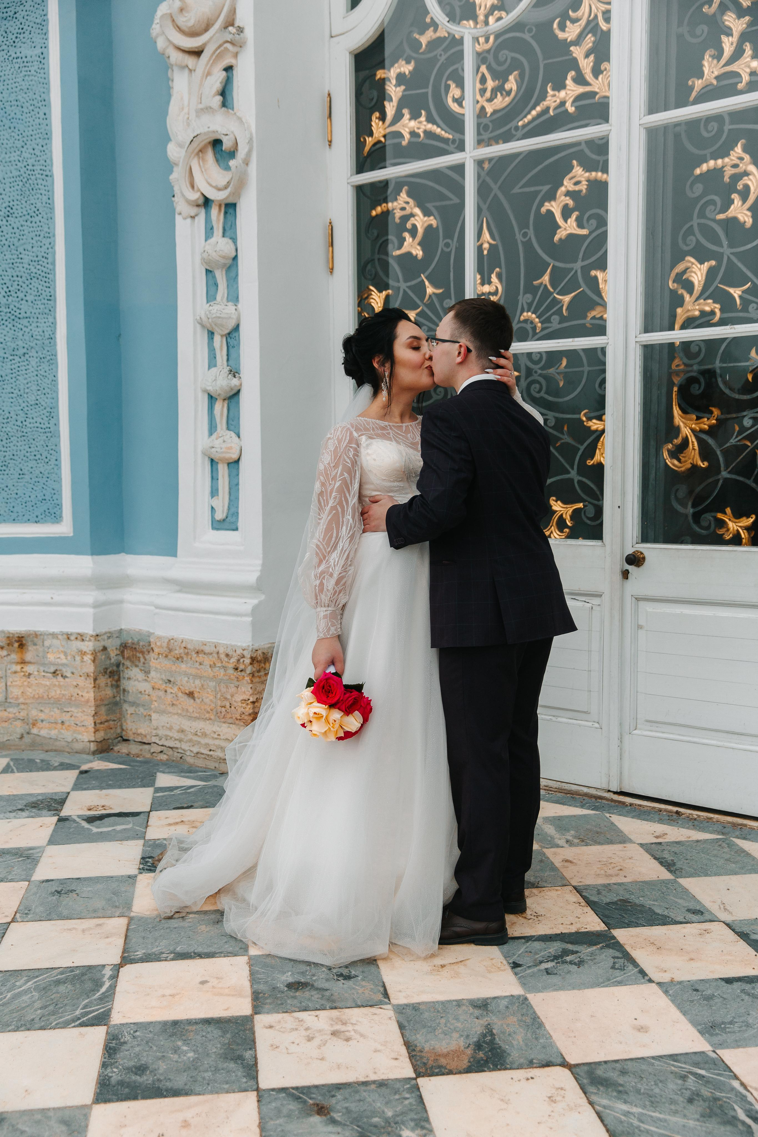 ДВОРЕЦ № 3 Пушкин| Октябрь, Екатерининский парк. Свадебный фотограф в Санкт-Петербурге Полина Корзухина