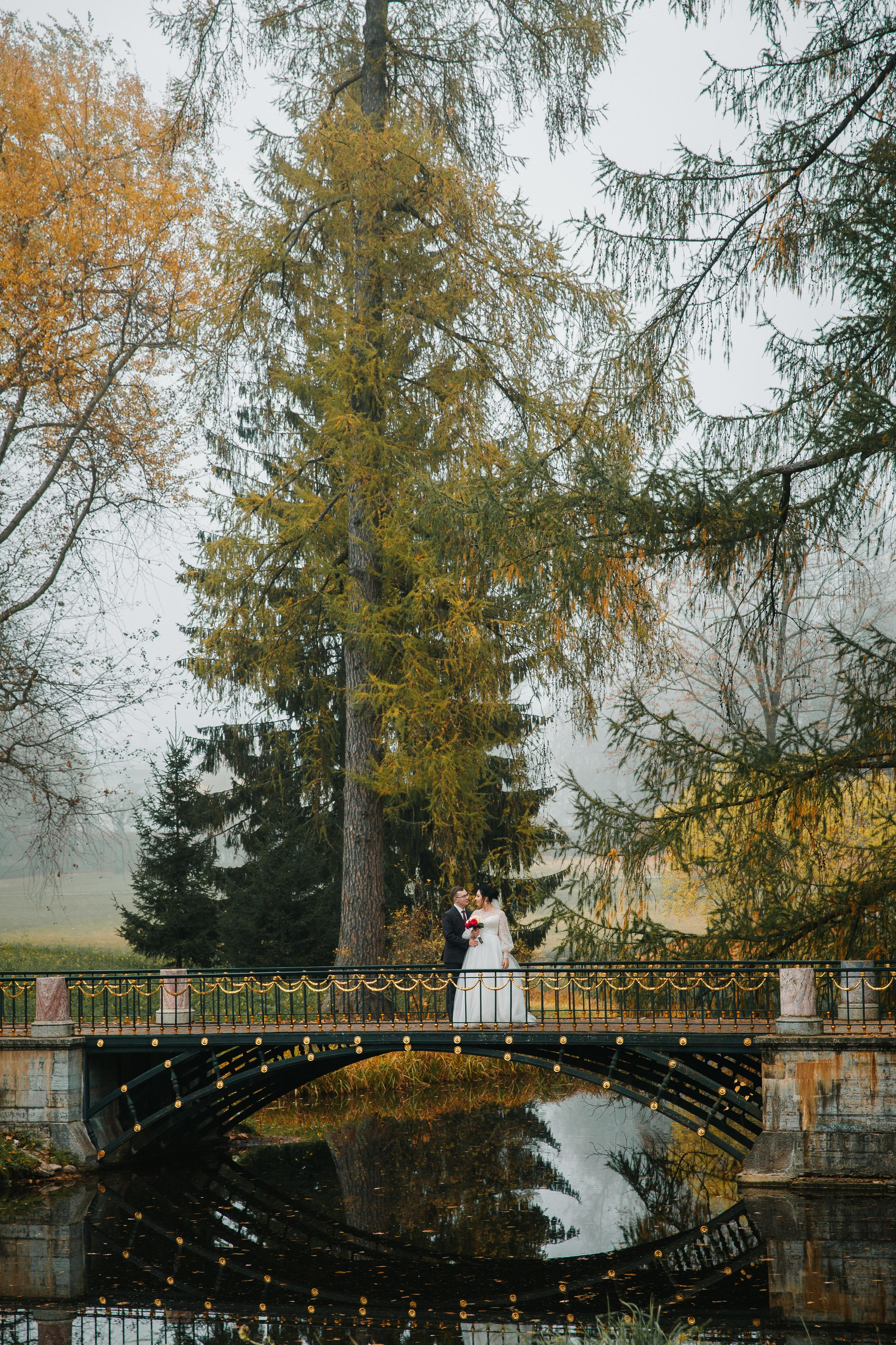 ДВОРЕЦ № 3 Пушкин| Октябрь, Екатерининский парк. Свадебный фотограф в Санкт-Петербурге Полина Корзухина