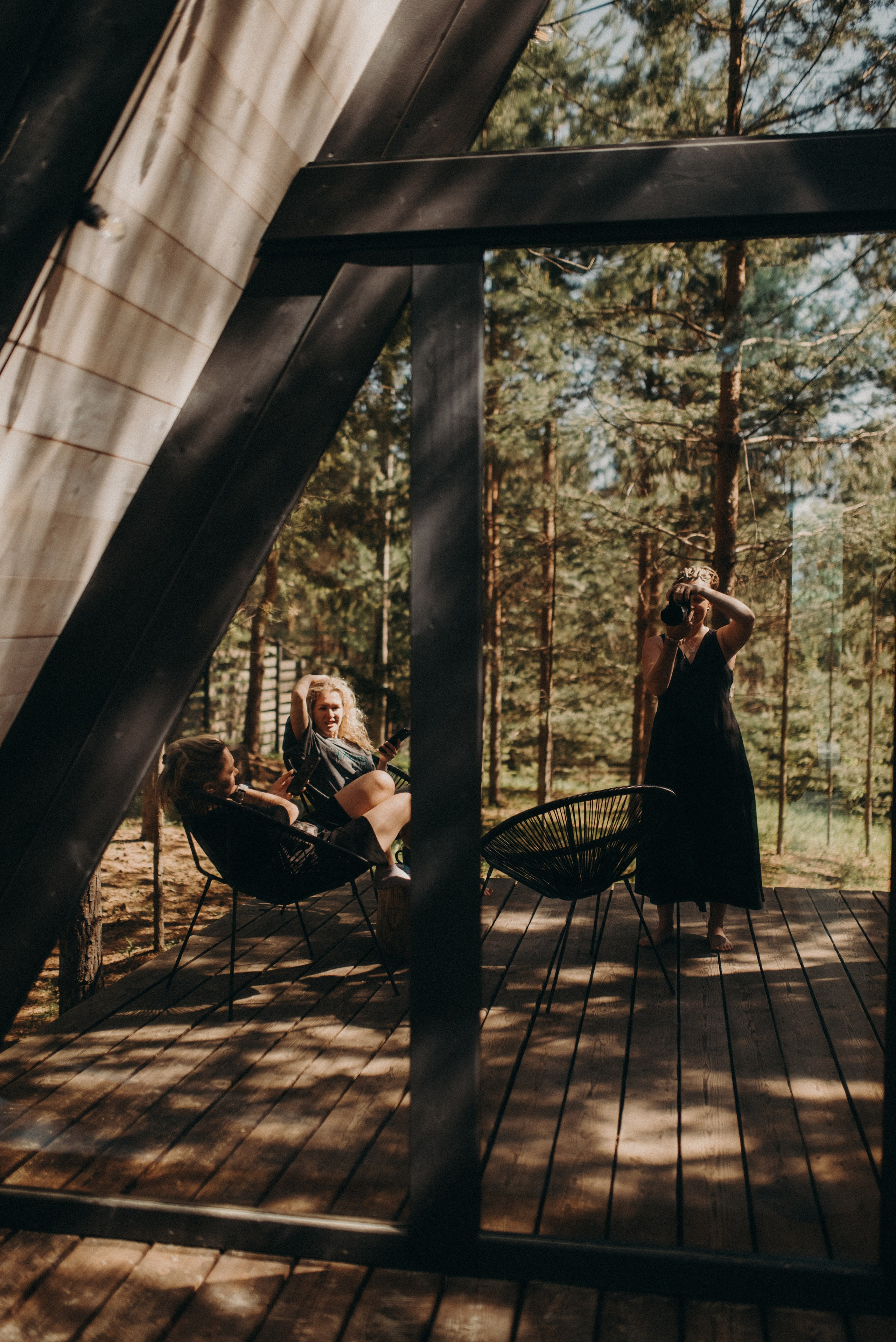 Шалаш среди леса. Главная