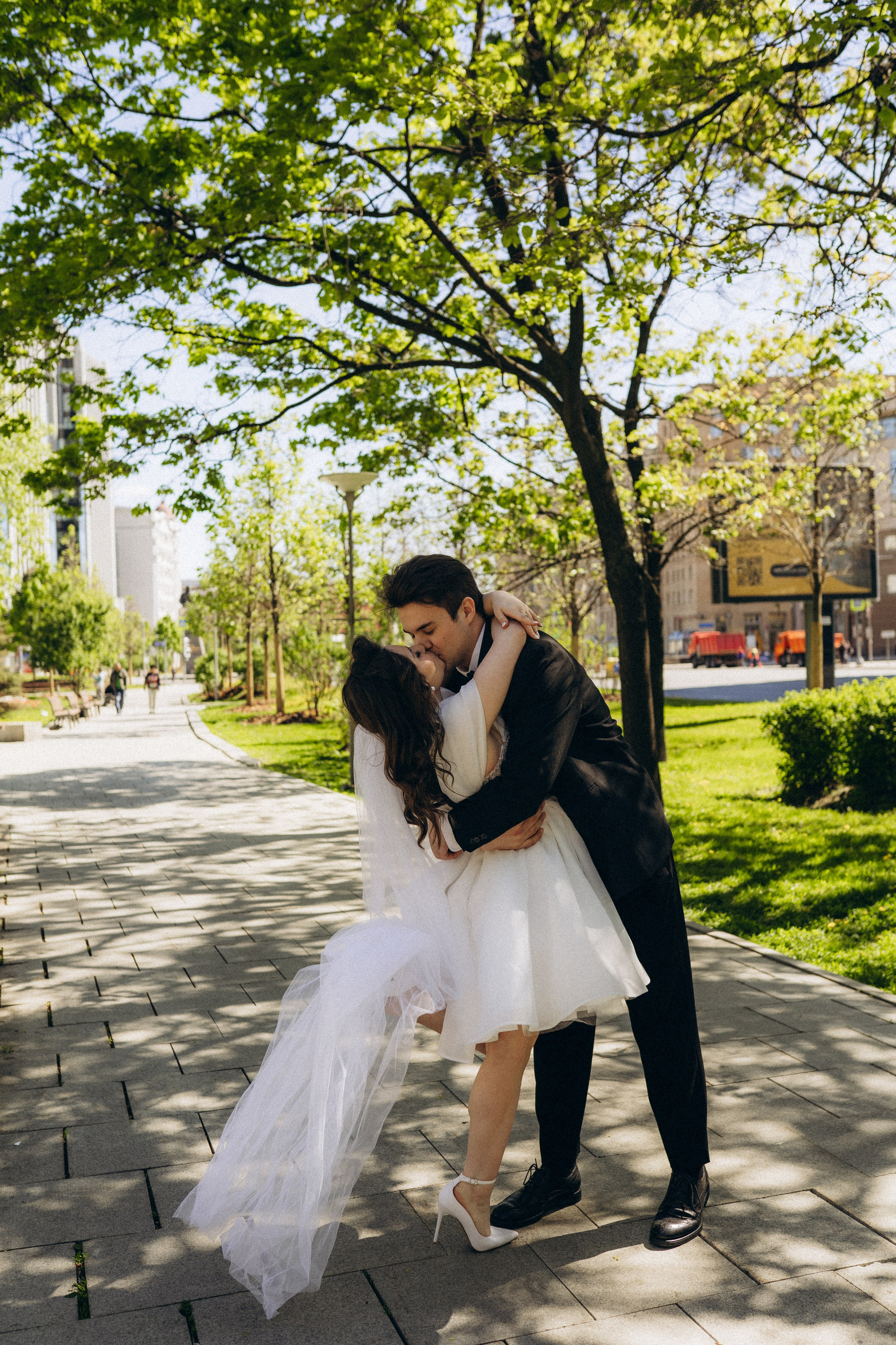 Свадебная фотопрогулка в Москве по центру города. Свадебный фотограф в Москве Анна Полушина